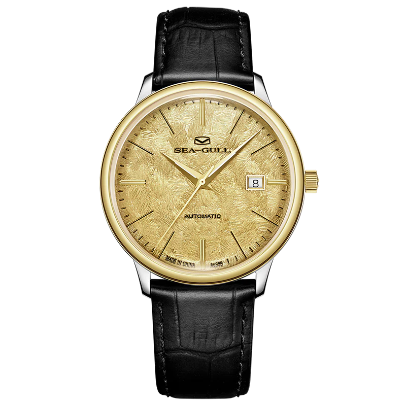 Sea-Gull Ultra-thin Couple Watch 18K Gold Business Leisure Calendar 42mm/36mm