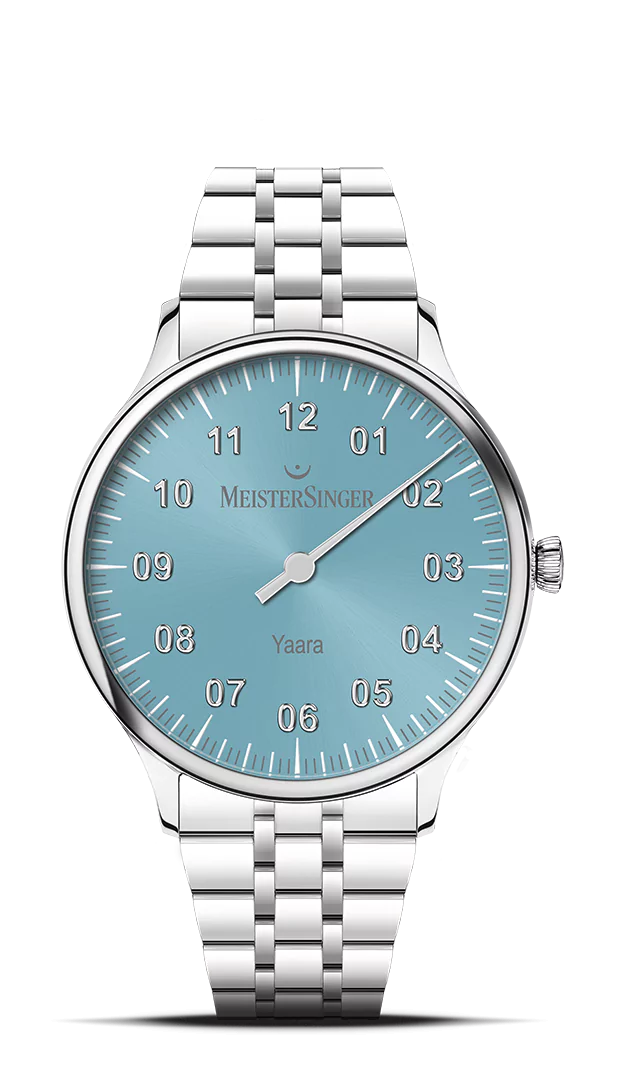 MeisterSinger Yaara – Eisblau mit Silber