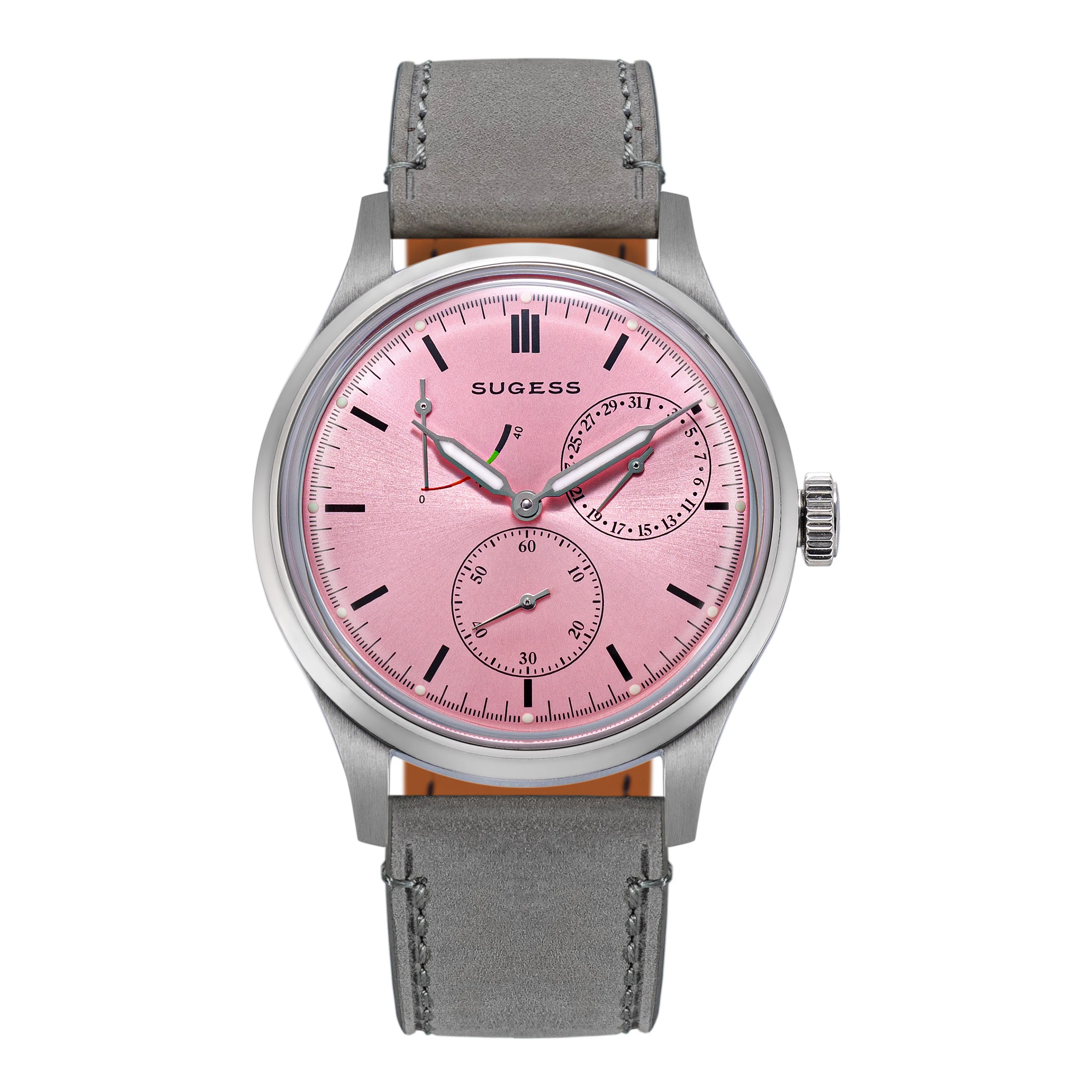 Sugess Sugess S458 Pink Dial Stainless-Steel Automatic