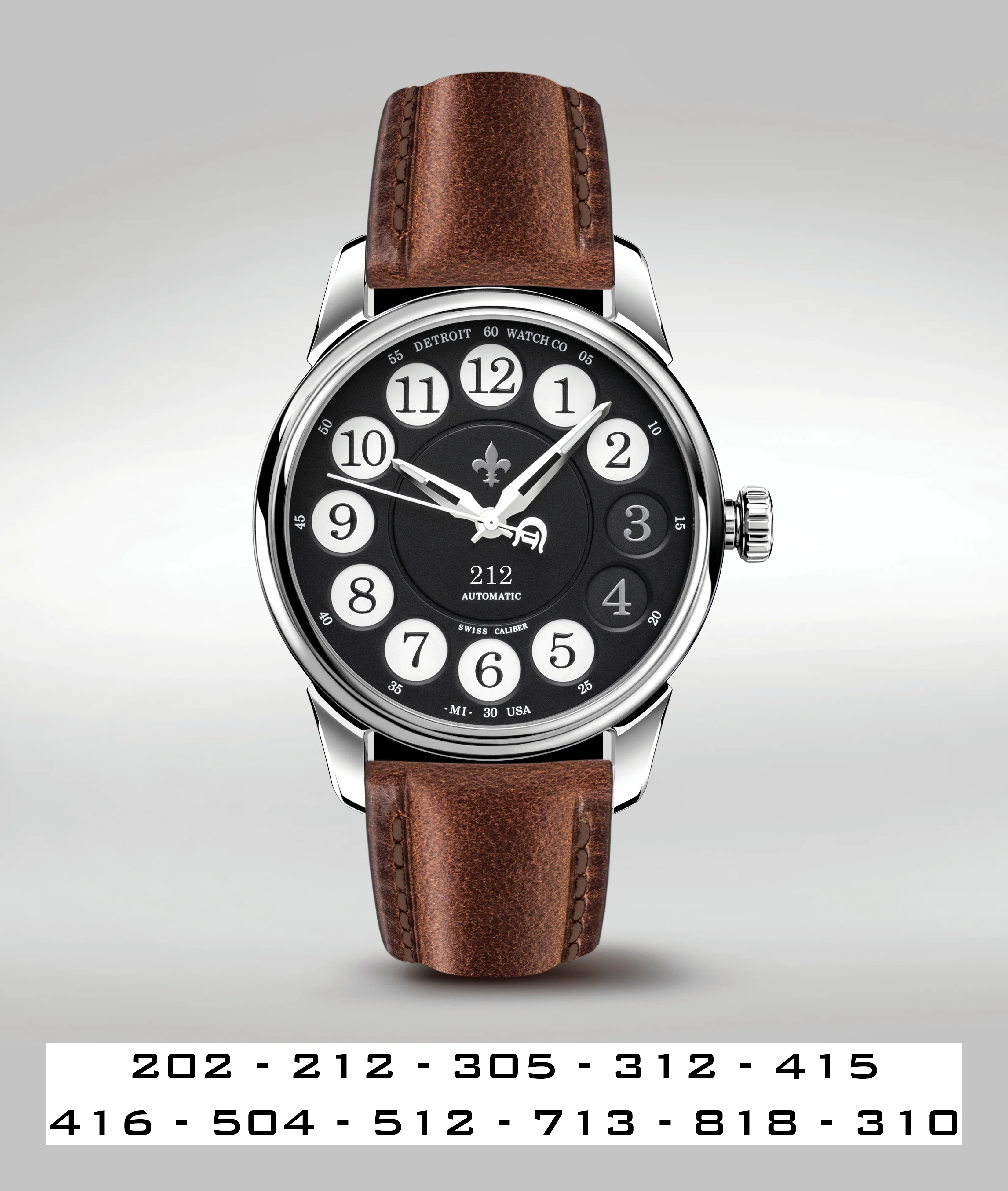 Detroit Watch Company 42mm City Code Collection