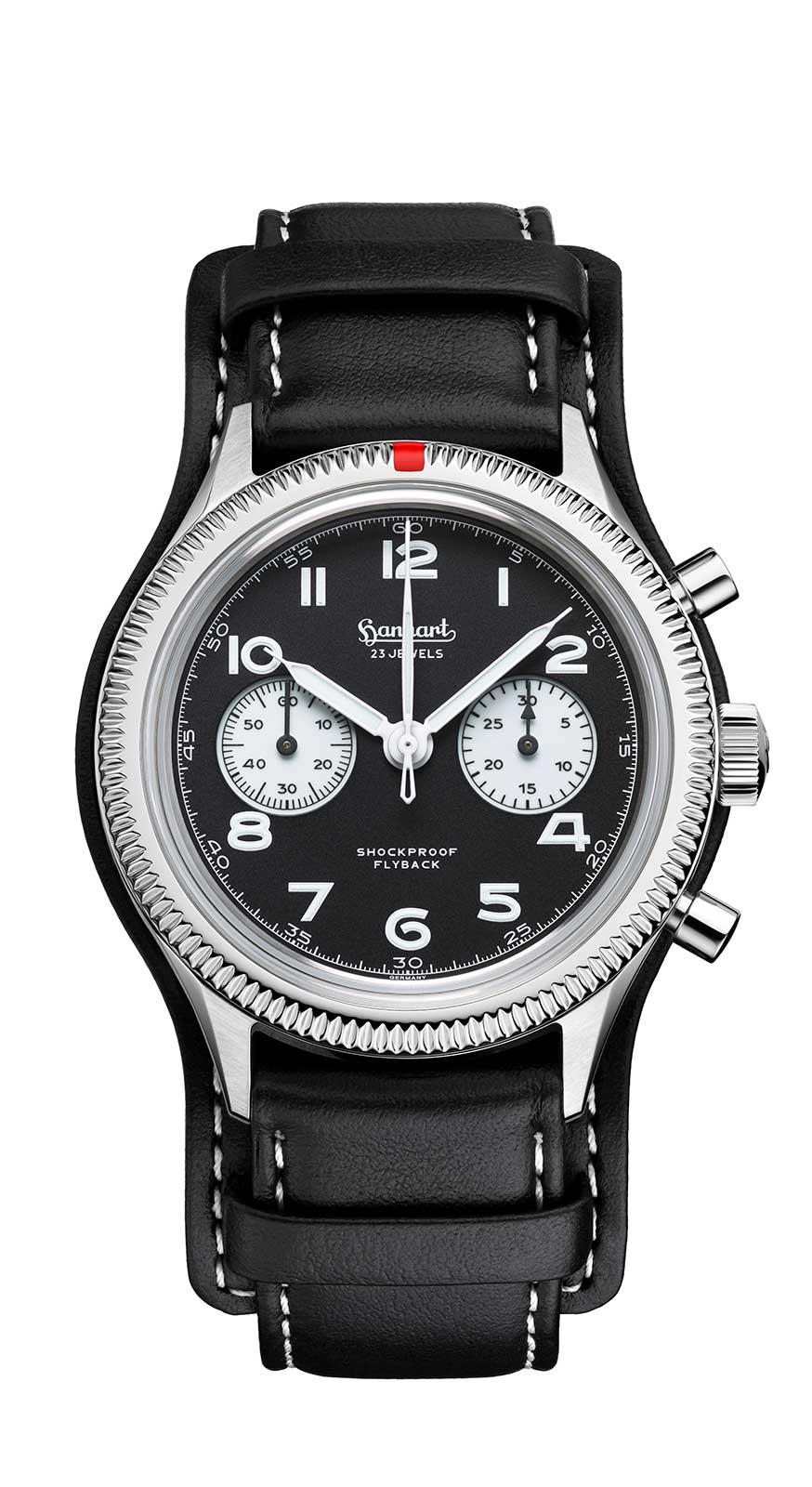 Hanhart 417 ES Flyback Reverse Panda, 42 mm