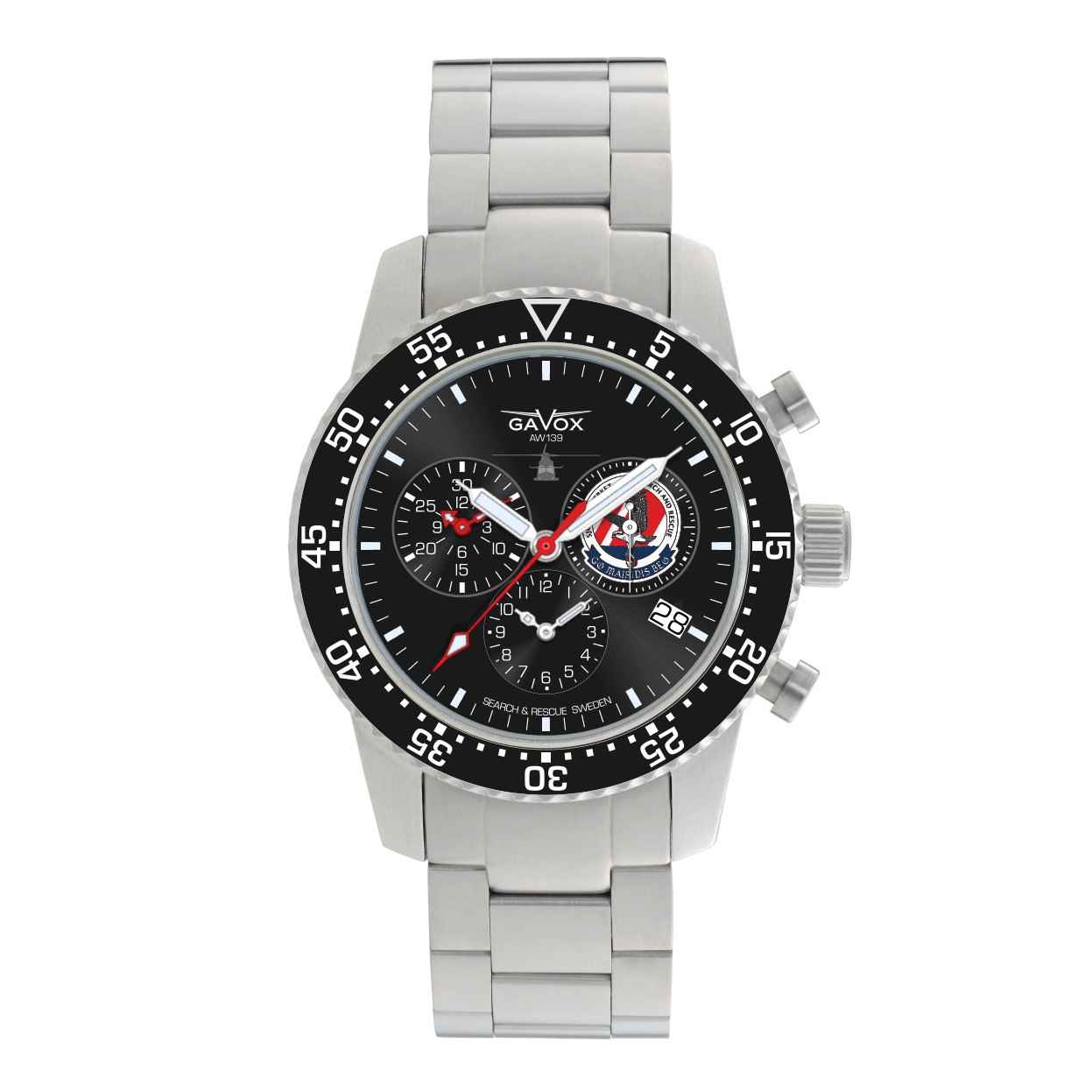 Gavox (Limited) Gavox Squadron Sweden Sjöfartsverkets Helikopterenhet (Stainless Steel)