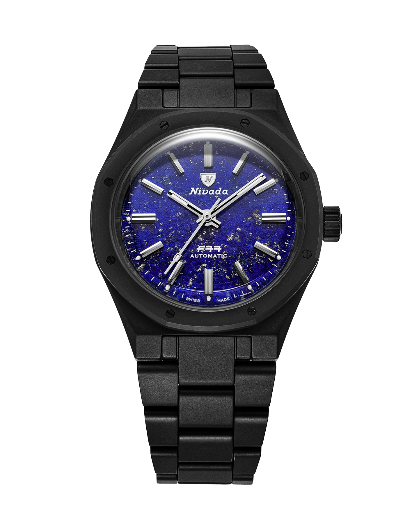 Nivada Grenchen F77 BLACK CERAMIC LAPIS LAZULI MK1 - 37MM