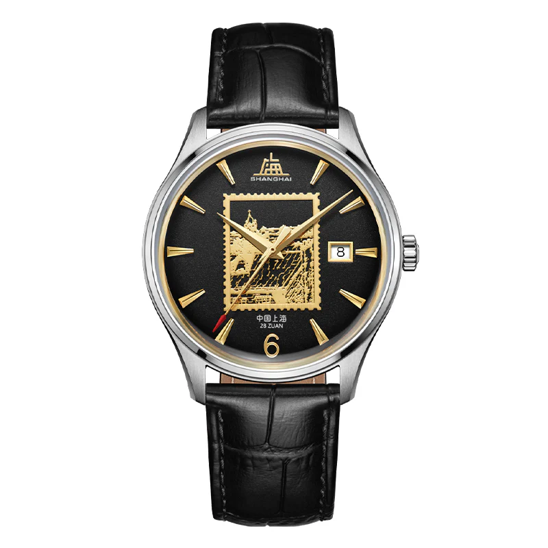 Shanghai Watch Shanghai Blossoms Shanghai 39mm Watch - Edition of Stamp Black