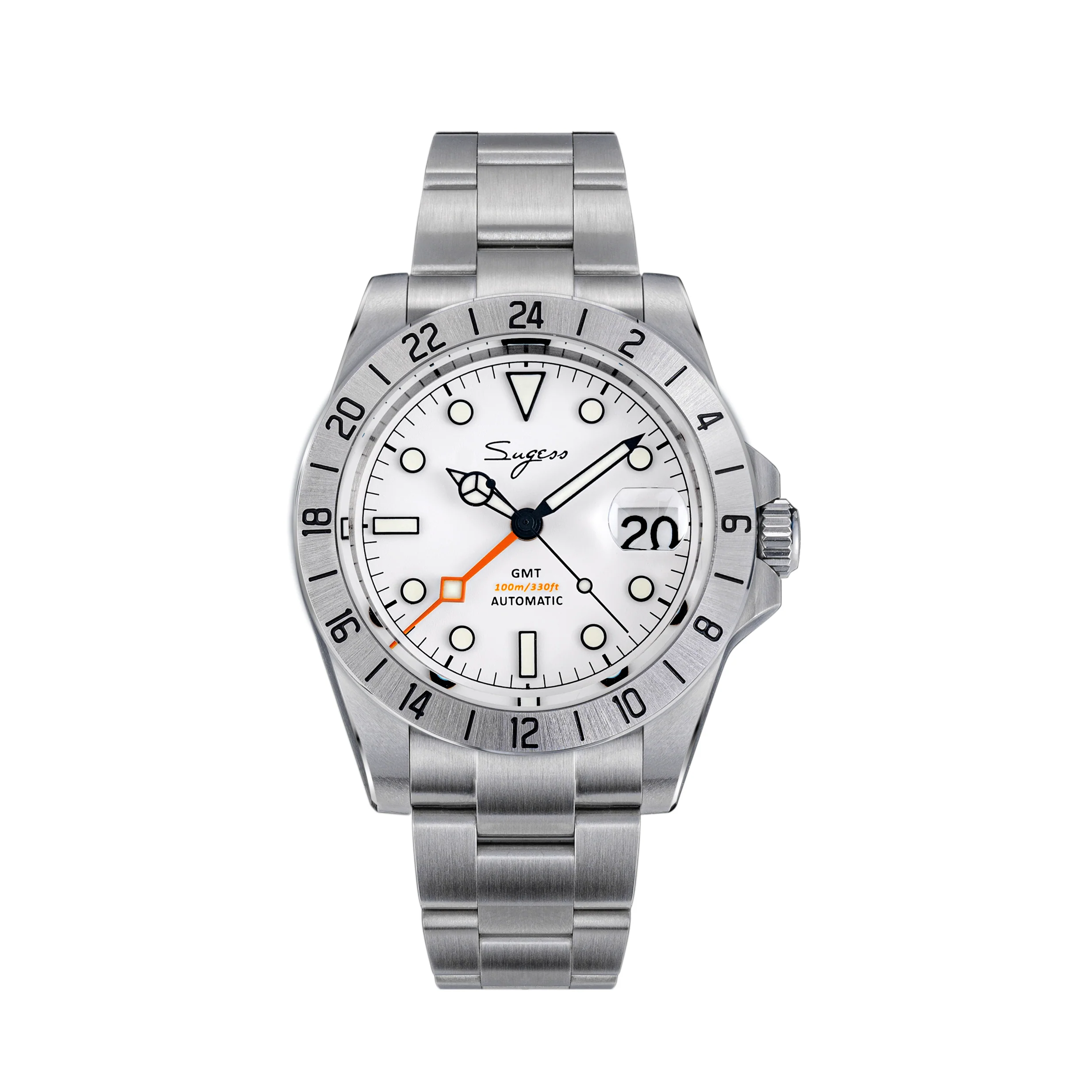 Sugess Heritage S463 BB GMT White Dial