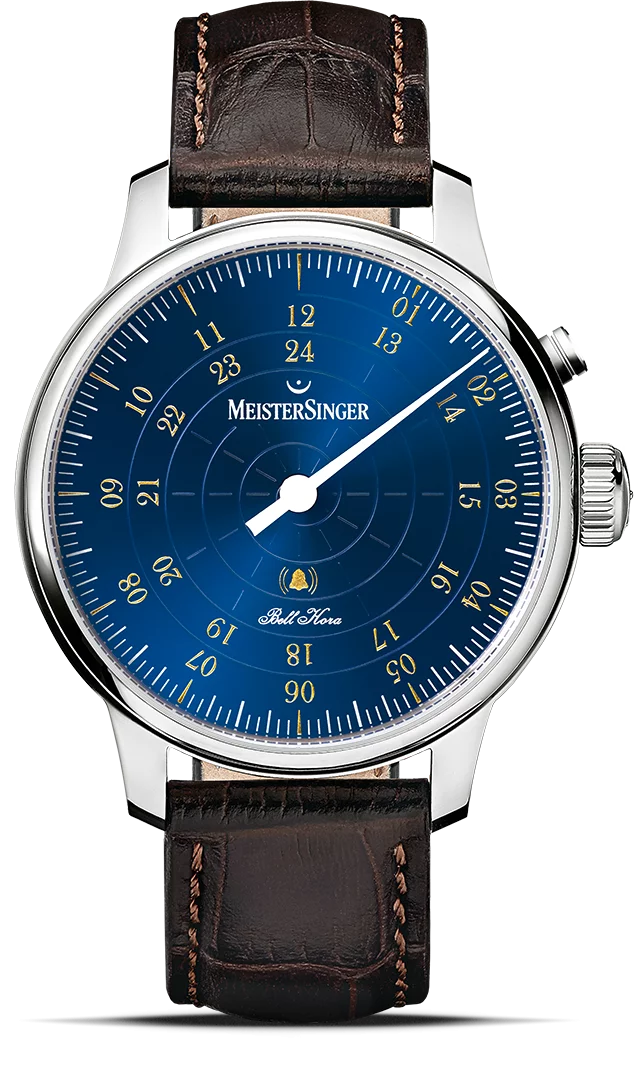 MeisterSinger Bell Hora Mittelblau/Gold