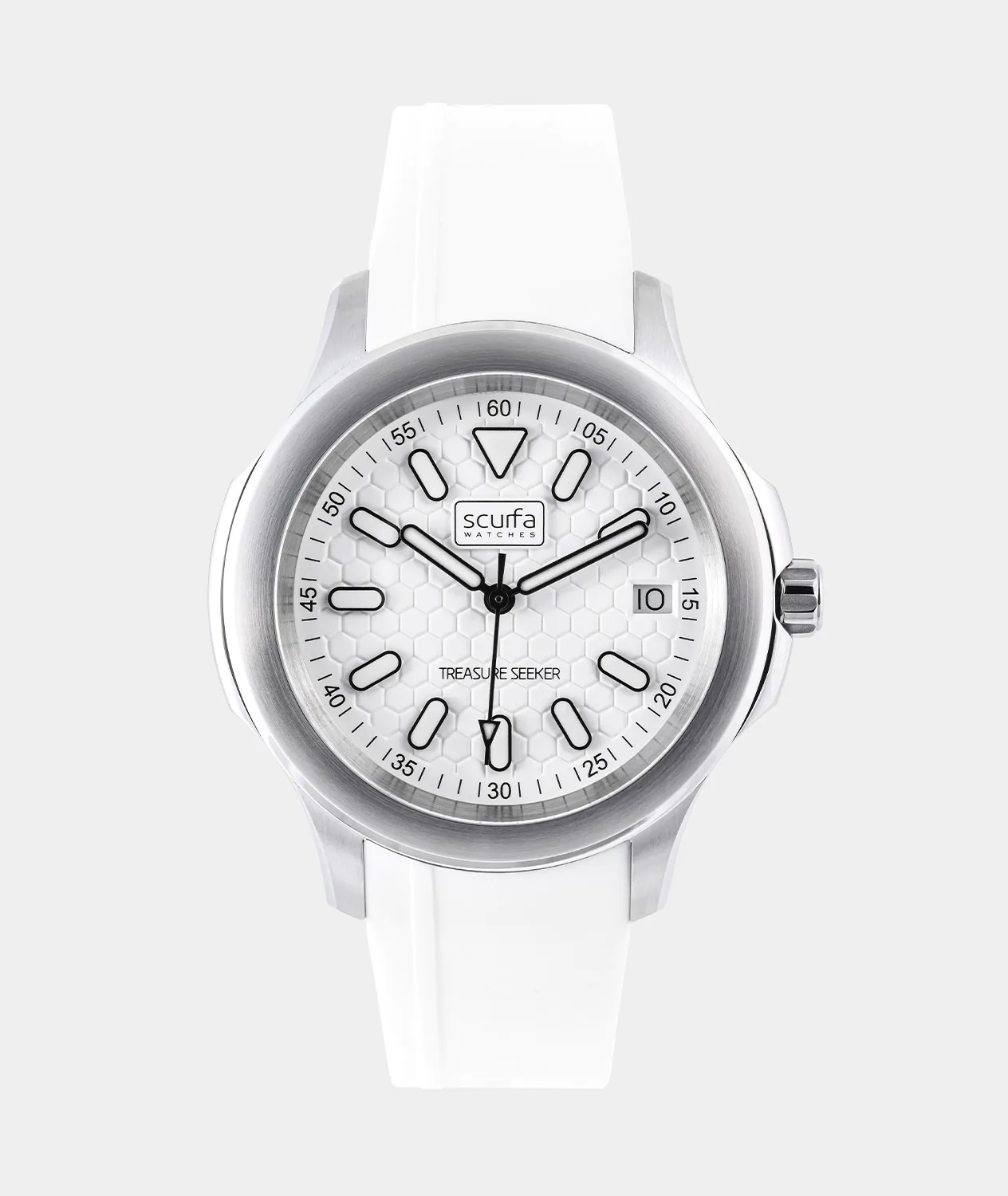 Scurfa Top Side Crew Stainless Steel White Dial – Ladies