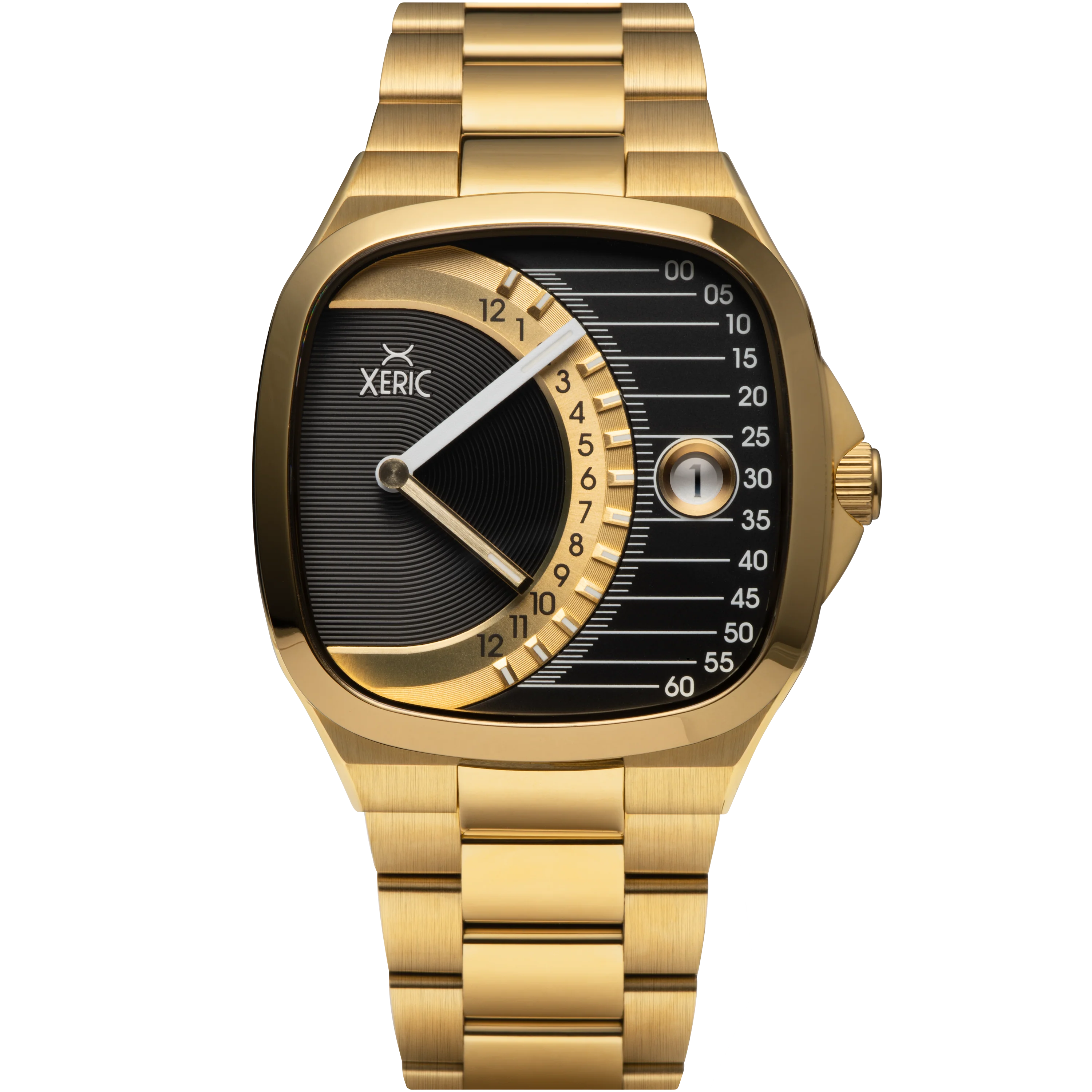 Xeric Timeline Retrograde Automatic Gold Black
