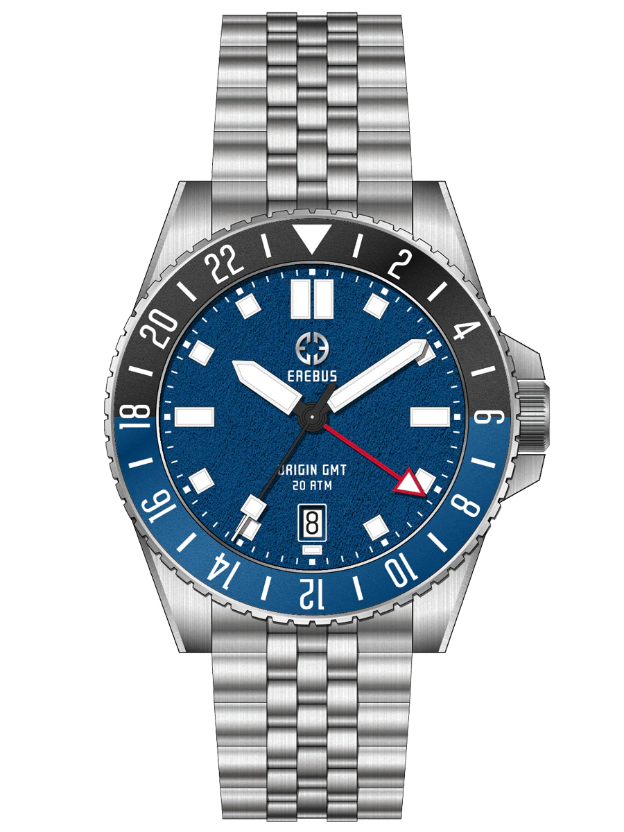 Erebus Watches ORIGIN GMT Premium Blue-Black