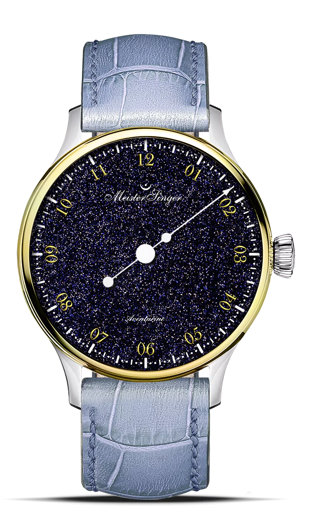MeisterSinger Pangaea Aventurine mit Goldlünette