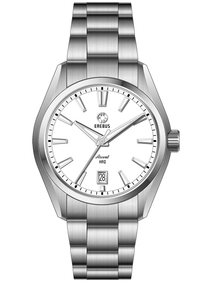 Erebus Watches ASCENT HAQ 39 White Enamel