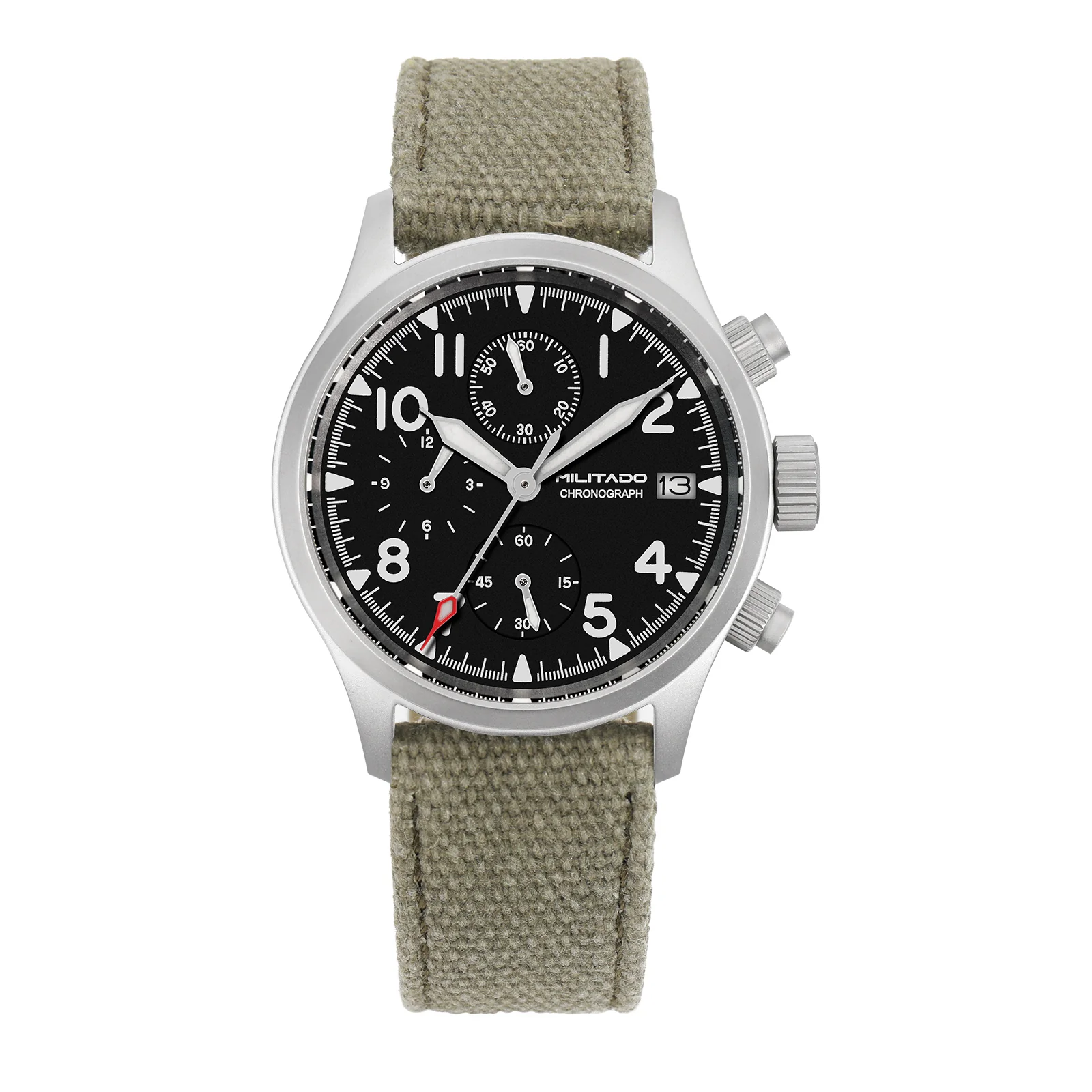 Militado Militado 39mm Retro Chronograph Watch Military Watch ML1868