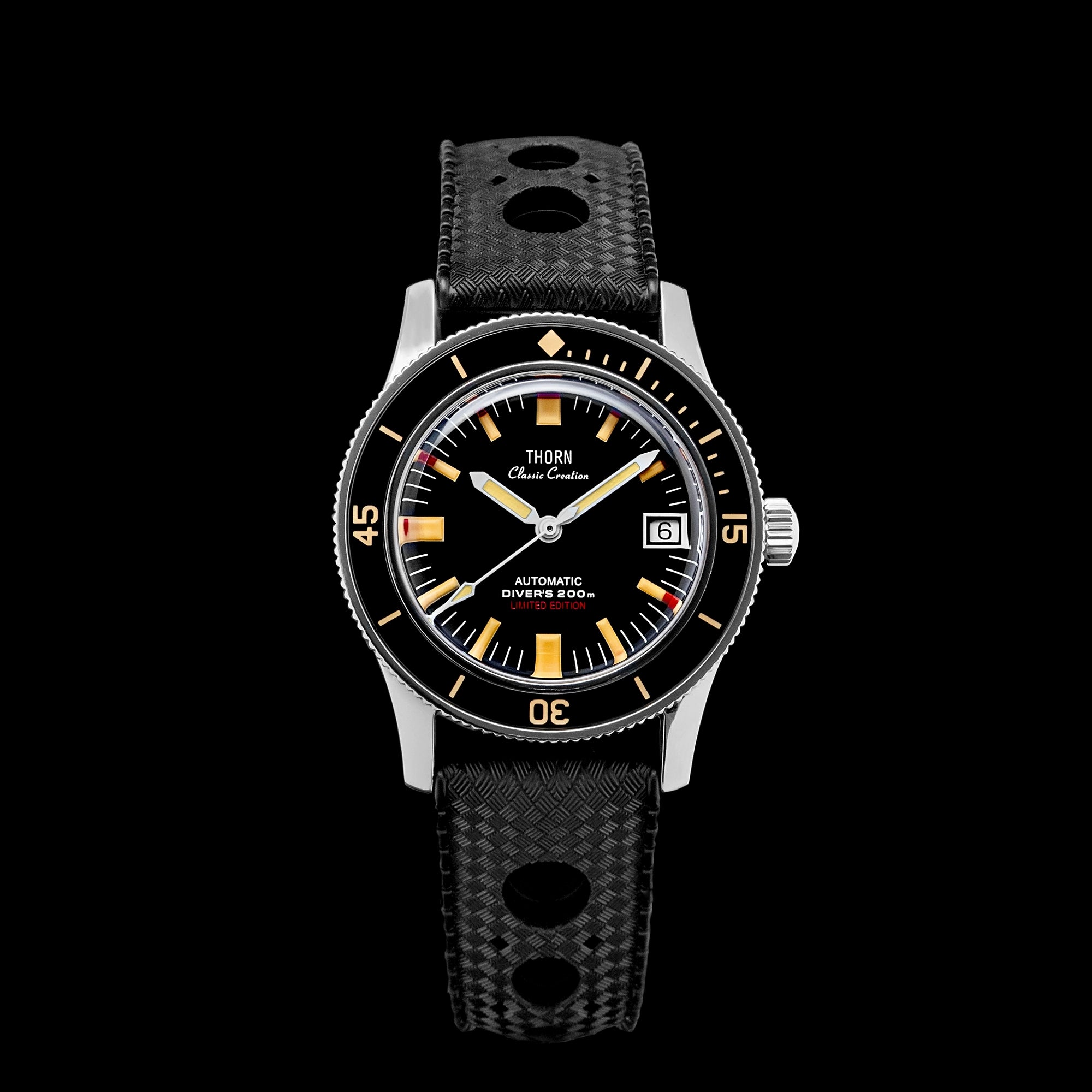 Thorn Thorn 38MM 50 Fathoms Sbarakuda PT5000 Dive Watch T006