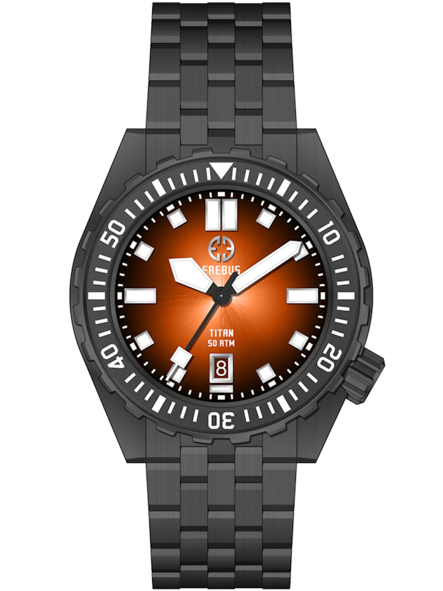 Erebus Watches TITAN Orange Fumé