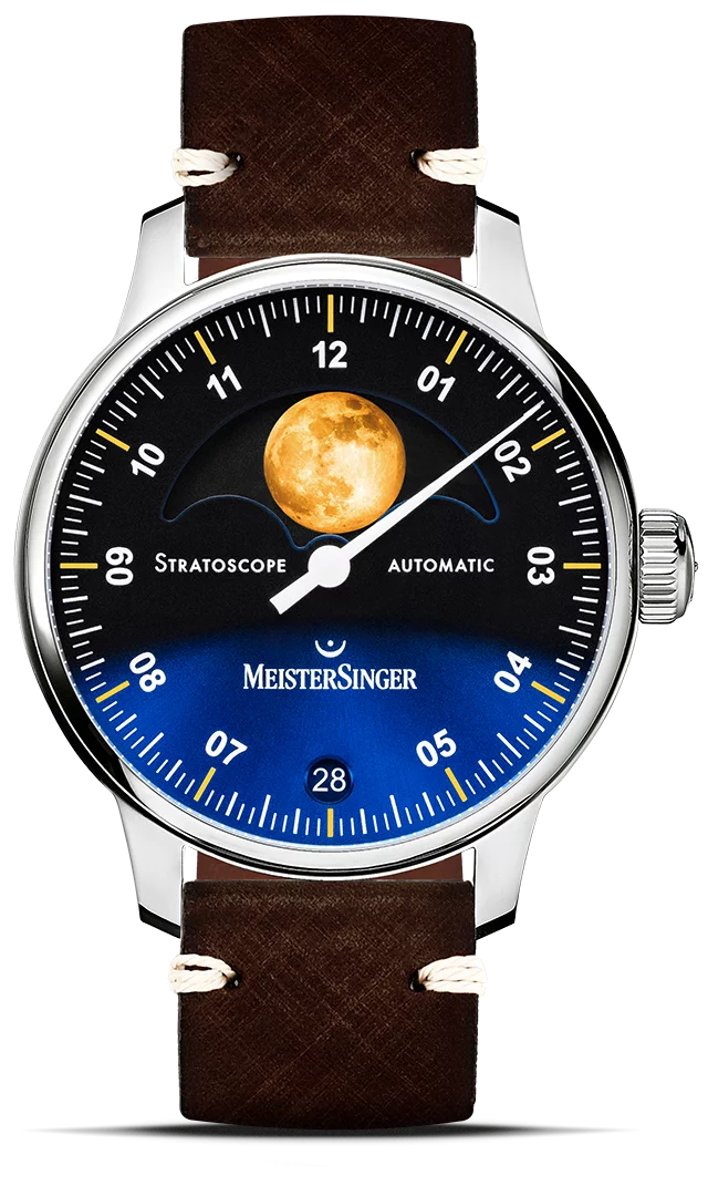 MeisterSinger Stratoscope – Sonnenschliff Blau mit Gold