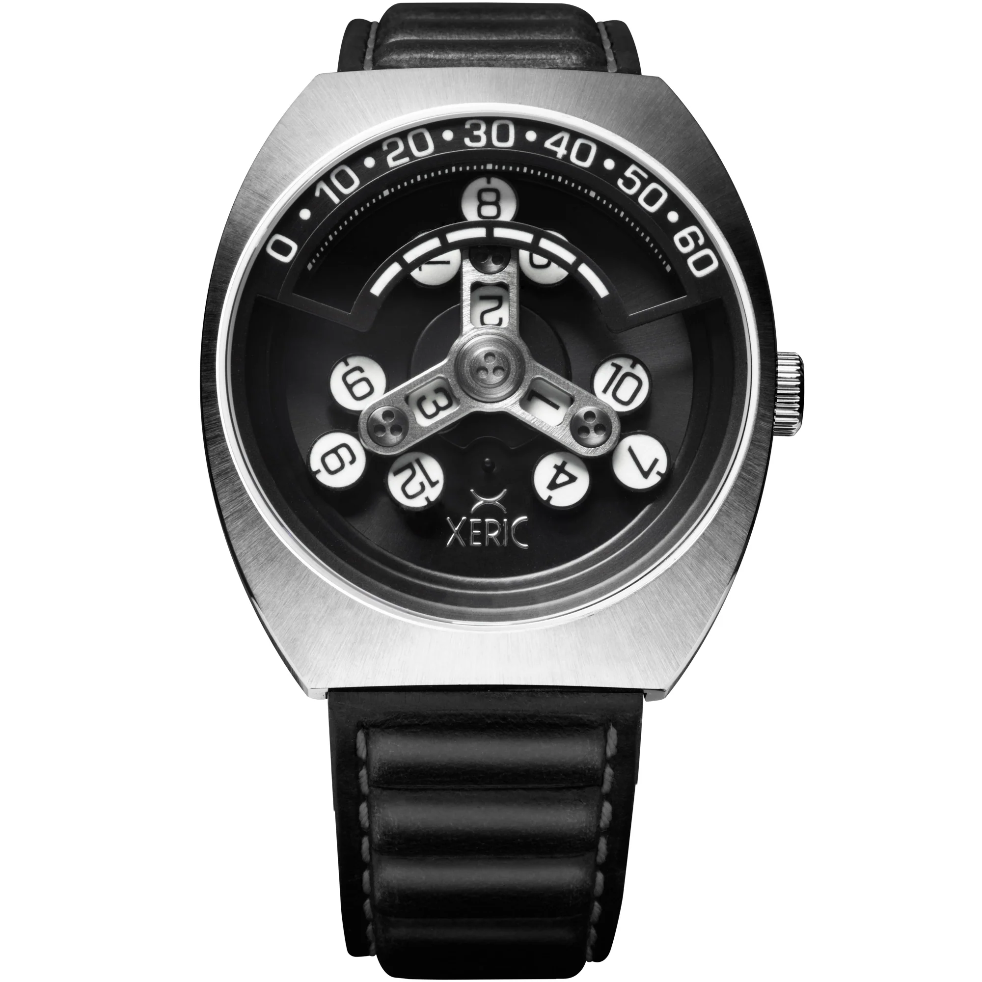 Xeric Scrambler Automatic Wandering Hour Steel Black