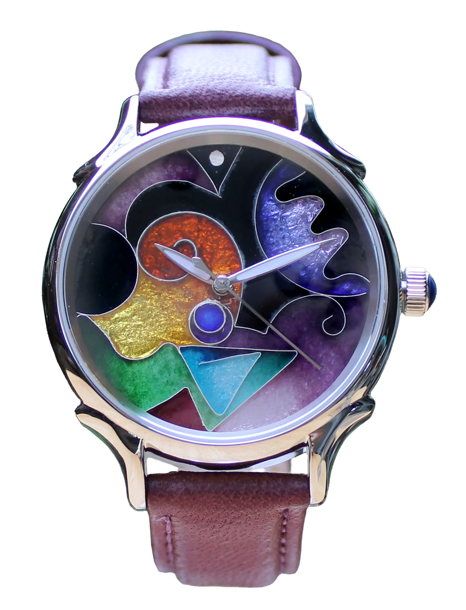 Celeste Watch Company Cloisonné 36mm Sunset by Terri Hickey