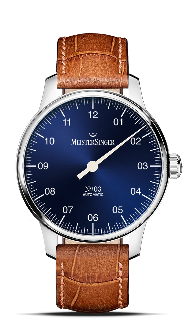MeisterSinger №03 38mm – Sonnenschliff Blau