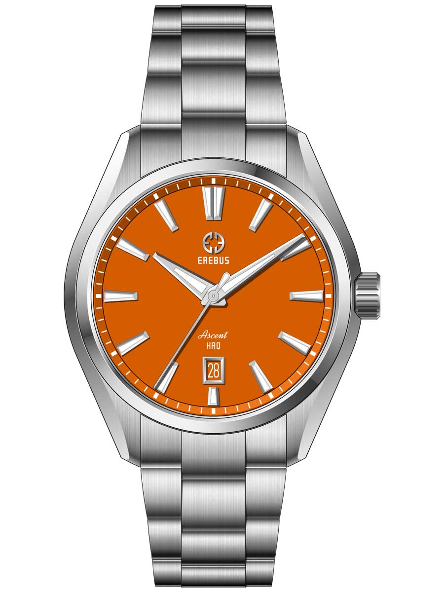 Erebus Watches ASCENT HAQ 41 Orange Enamel