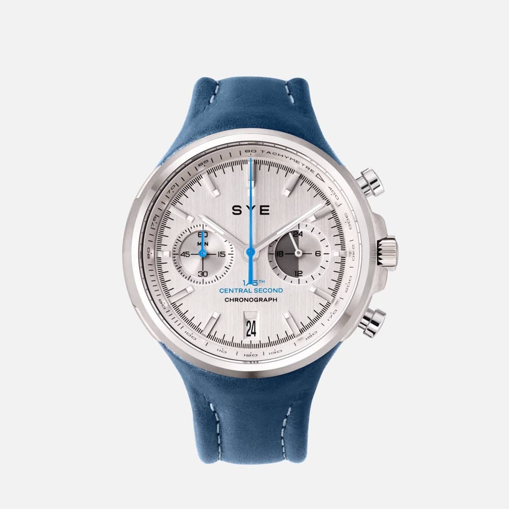 SYE MOT1ON Chronograph [Silver] — Signal red