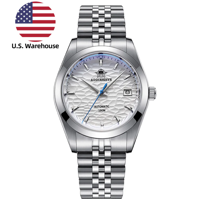 Addiesdive U.S. Warehouse -ADDIESDIVE 39mm Retro Mechanical Men Watch AD2118