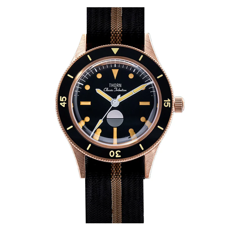 Thorn ❤Clearance Deal❤ Thorn Vintage 50-Fathoms Bronze Dive Watch
