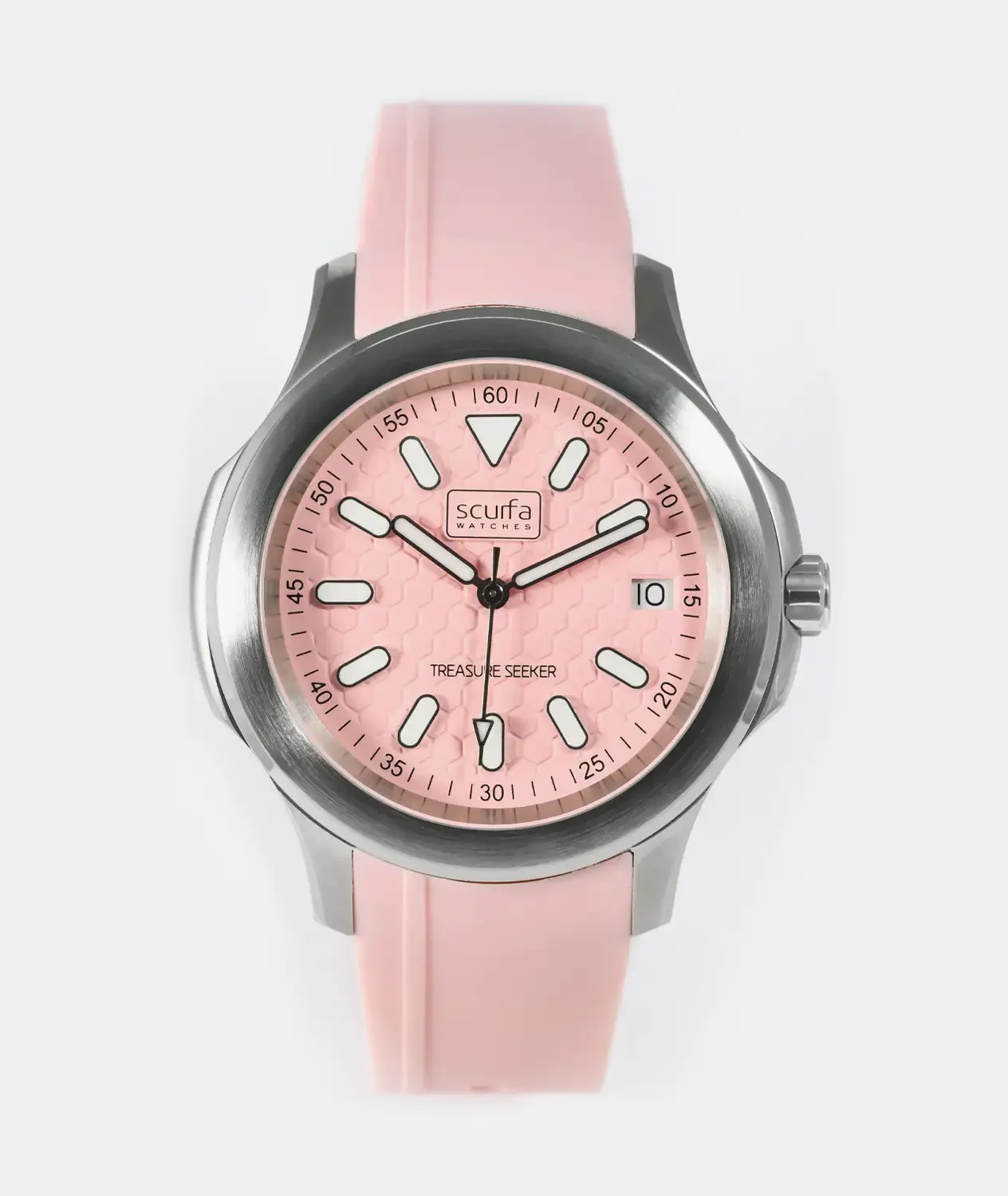 Scurfa Top Side Crew Stainless Steel Pink Dial – Ladies