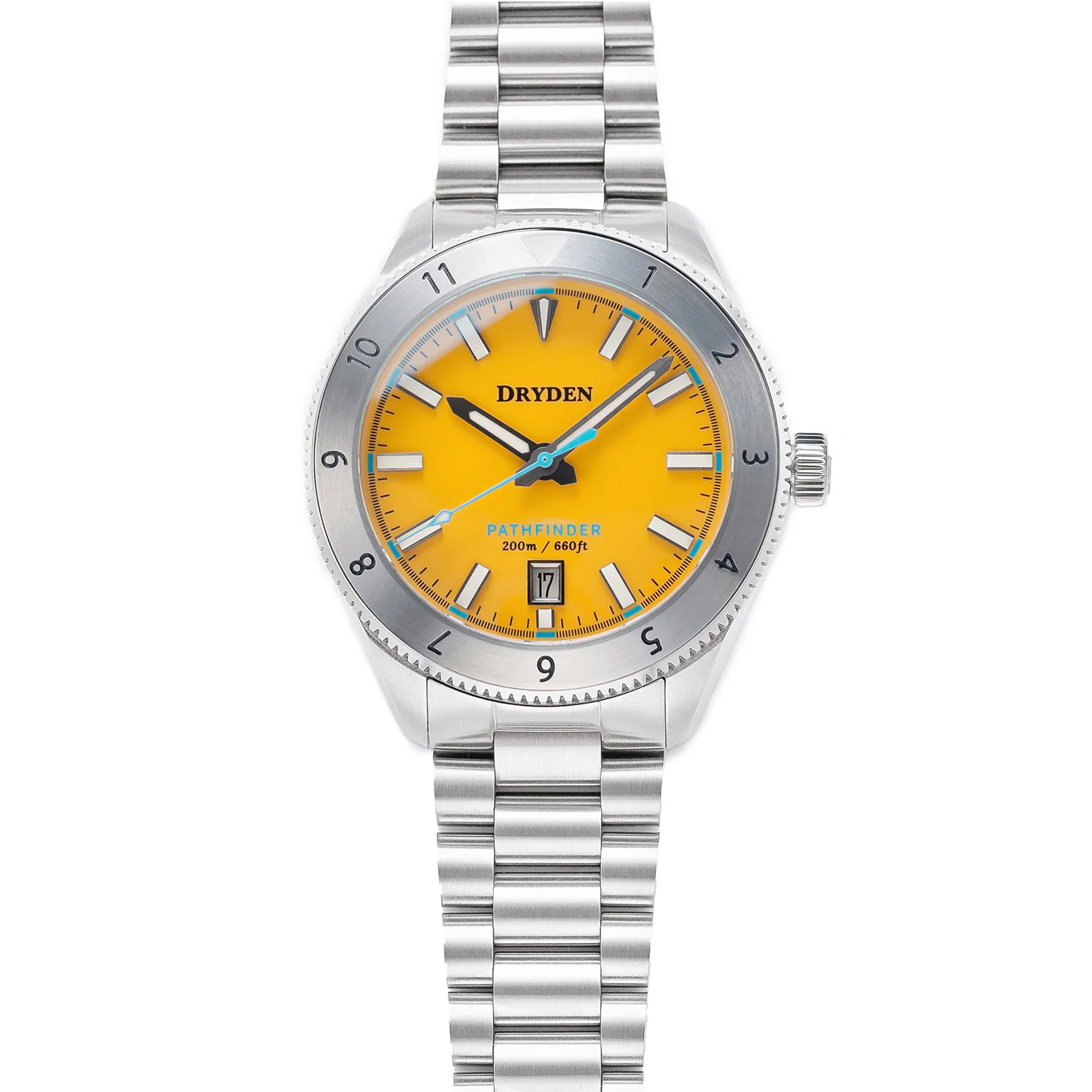 Dryden Watch Company Dryden Pathfinder 41mm Automatic Dive Watch - Sunshine Yellow