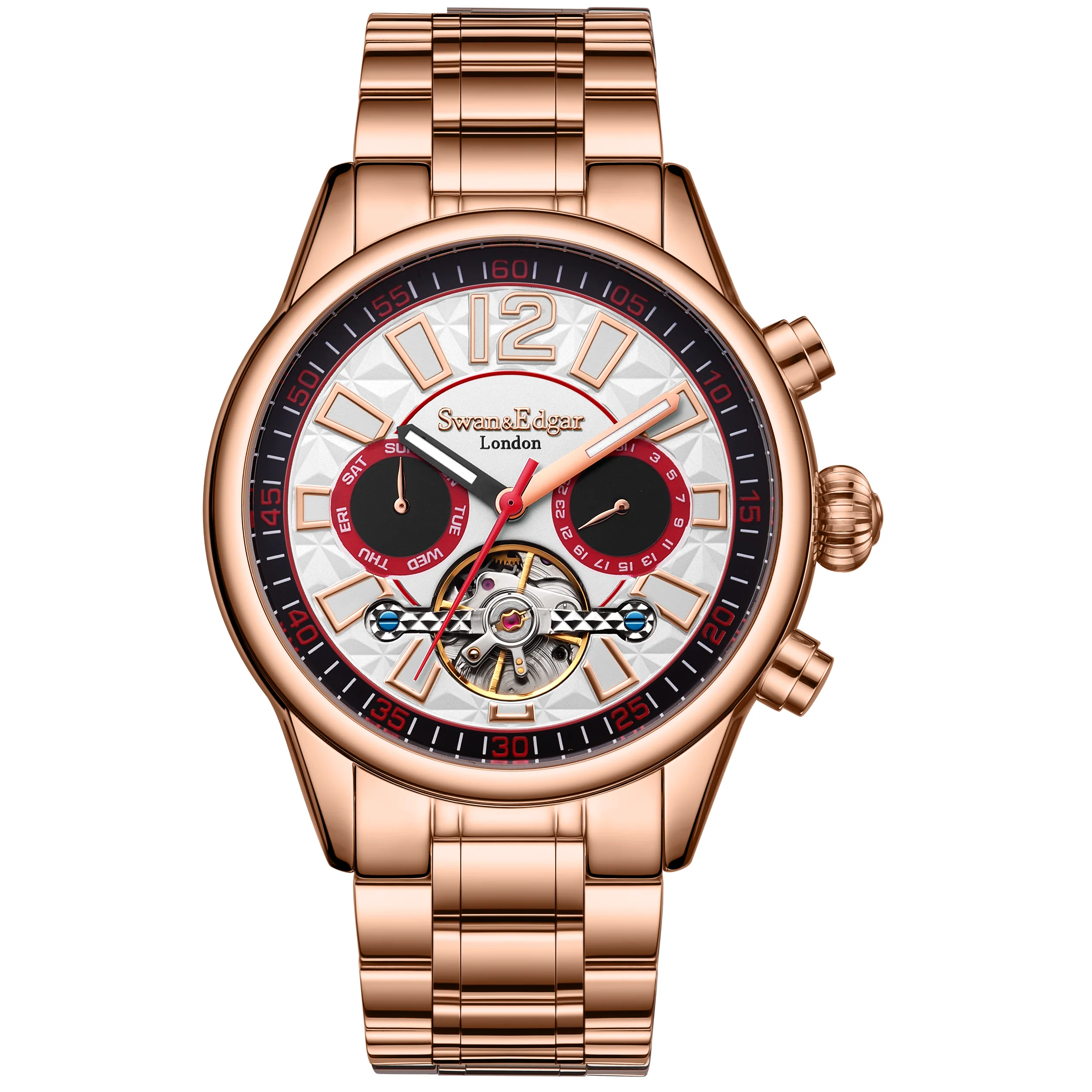 Swan & Edgar Royal Exhibition Automatic- Rose White