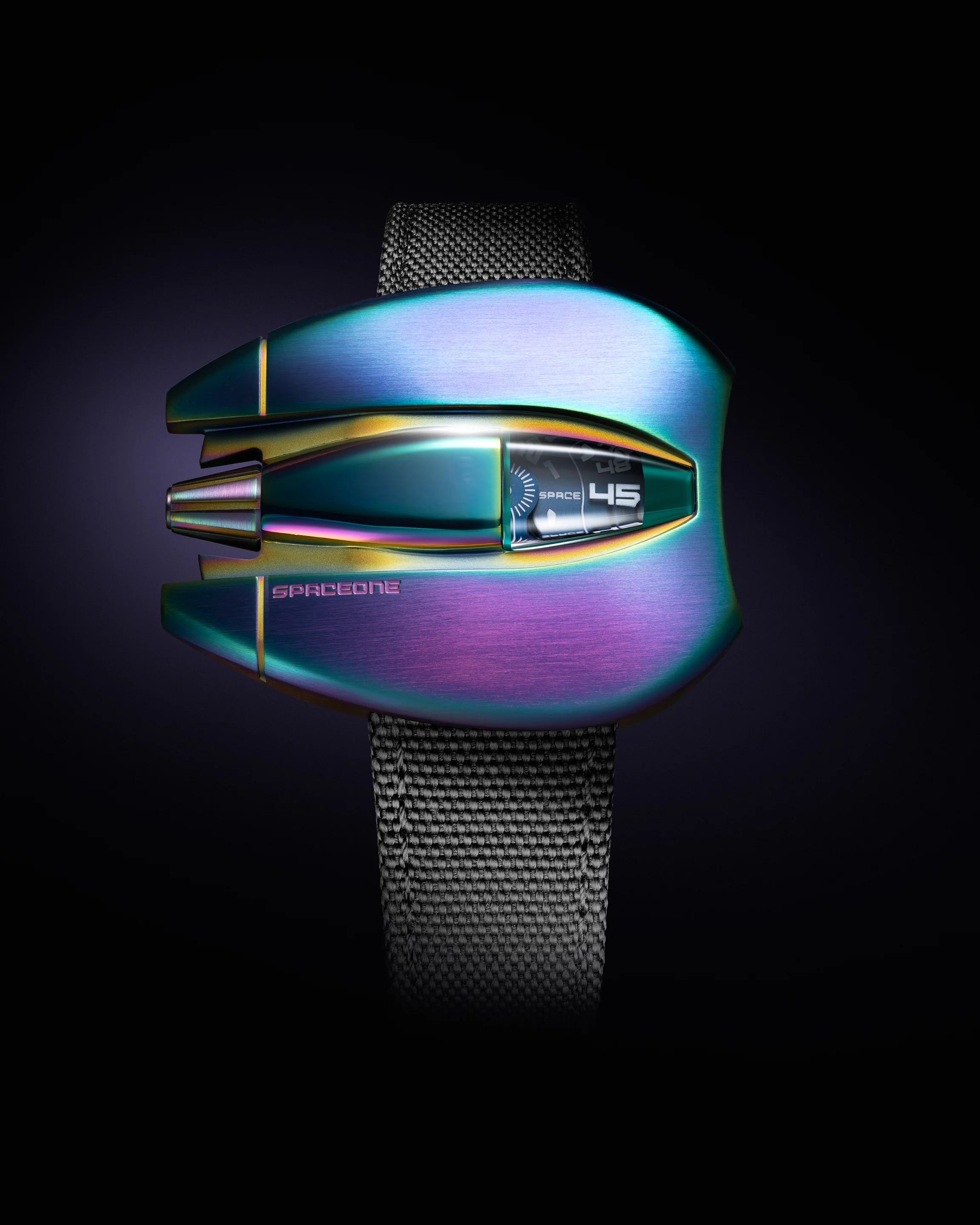 SpaceOne Irized Titanium Jumping hour
