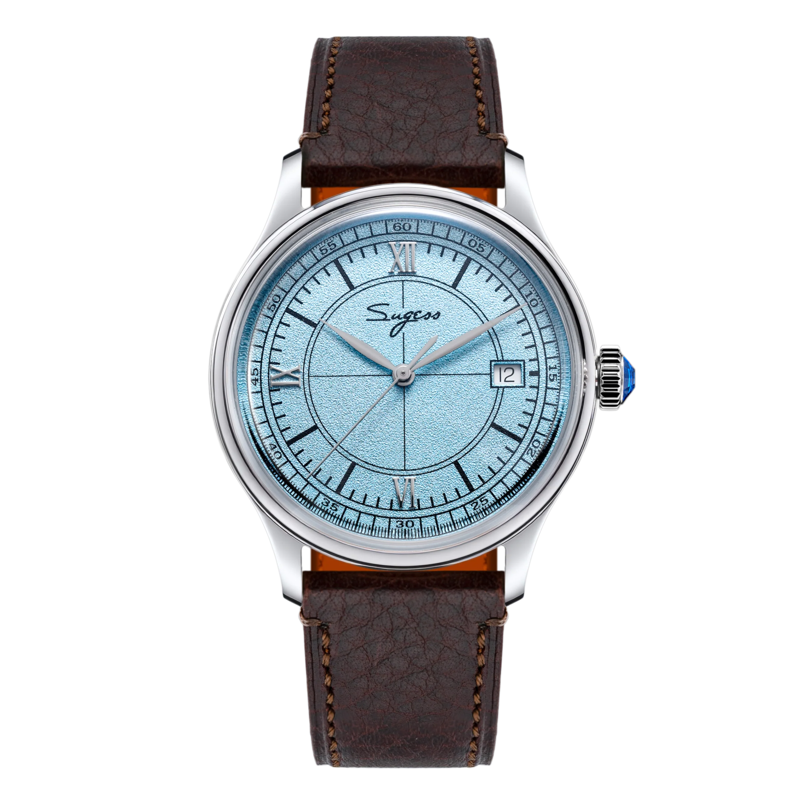 Sugess Heritage S455 Light Blue Dial Stainless Steel Automatic