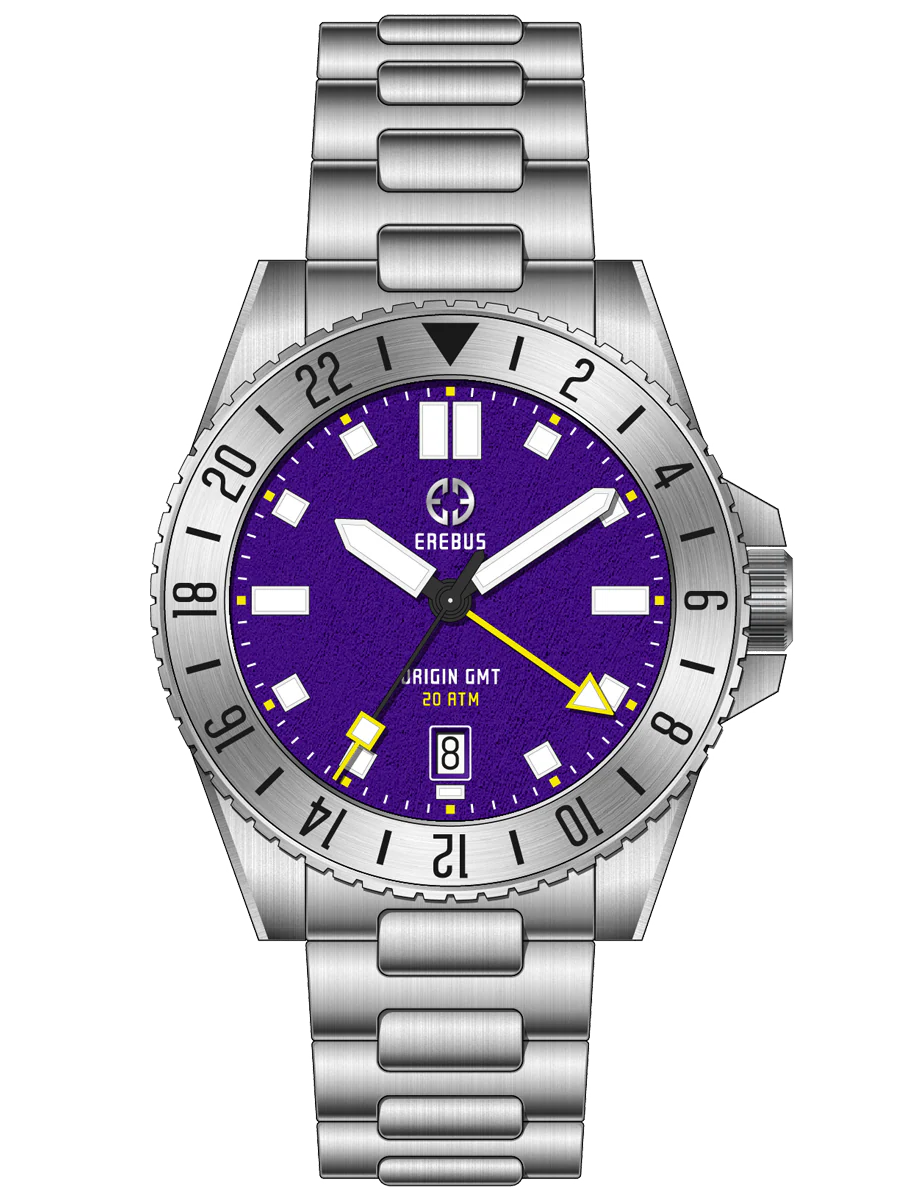 Erebus Watches ORIGIN GMT Classic Purple