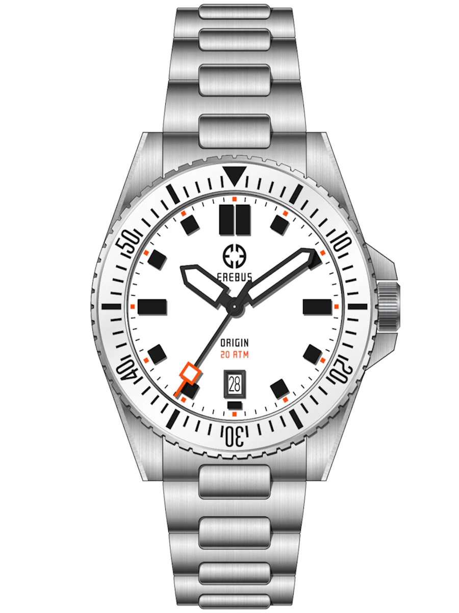 Erebus Watches ORIGIN 40 White