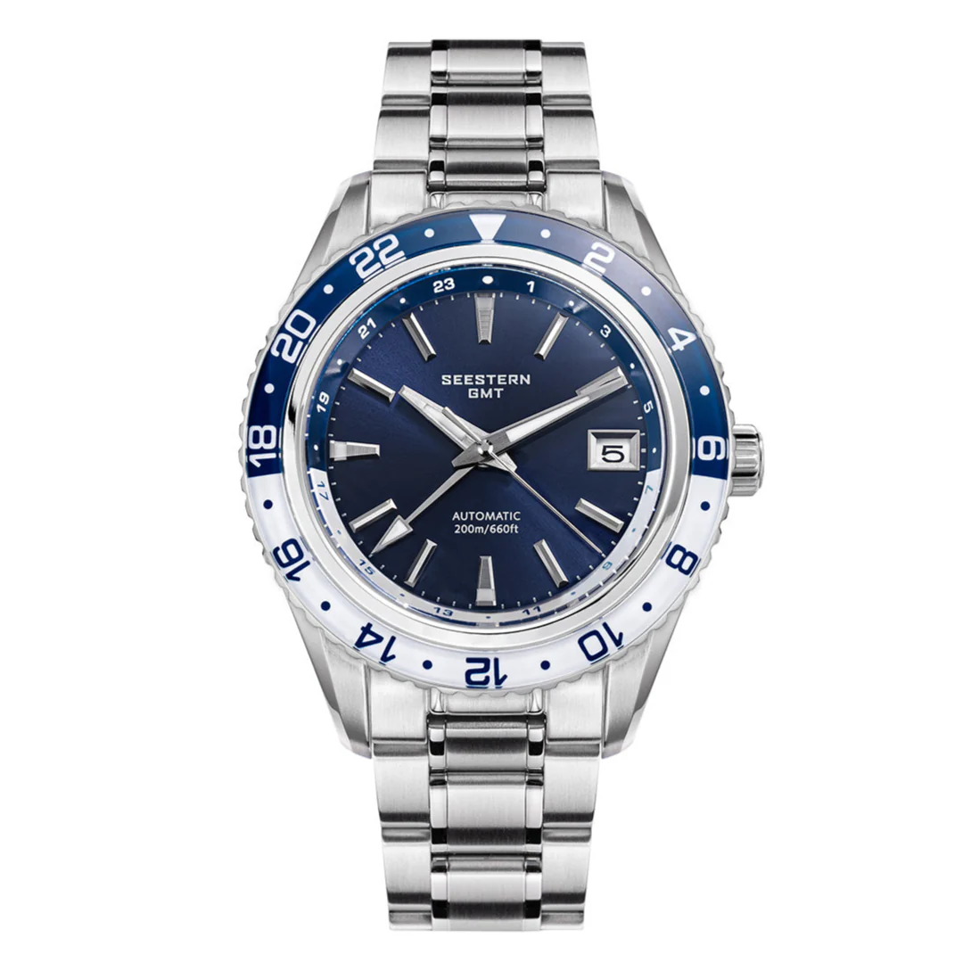 Sugess Seestern S456 GMT Automatic Blue Dial Automatic