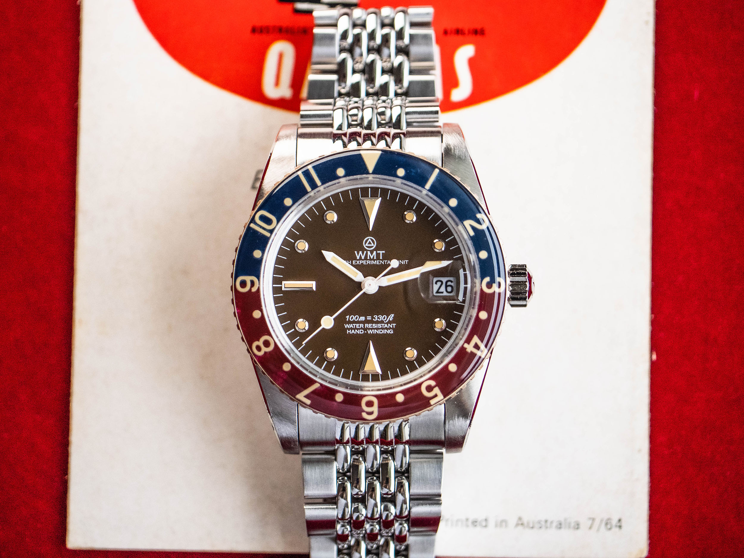 WMT Watches Panton – Brown Dial / Brass Bezel Aged Edition