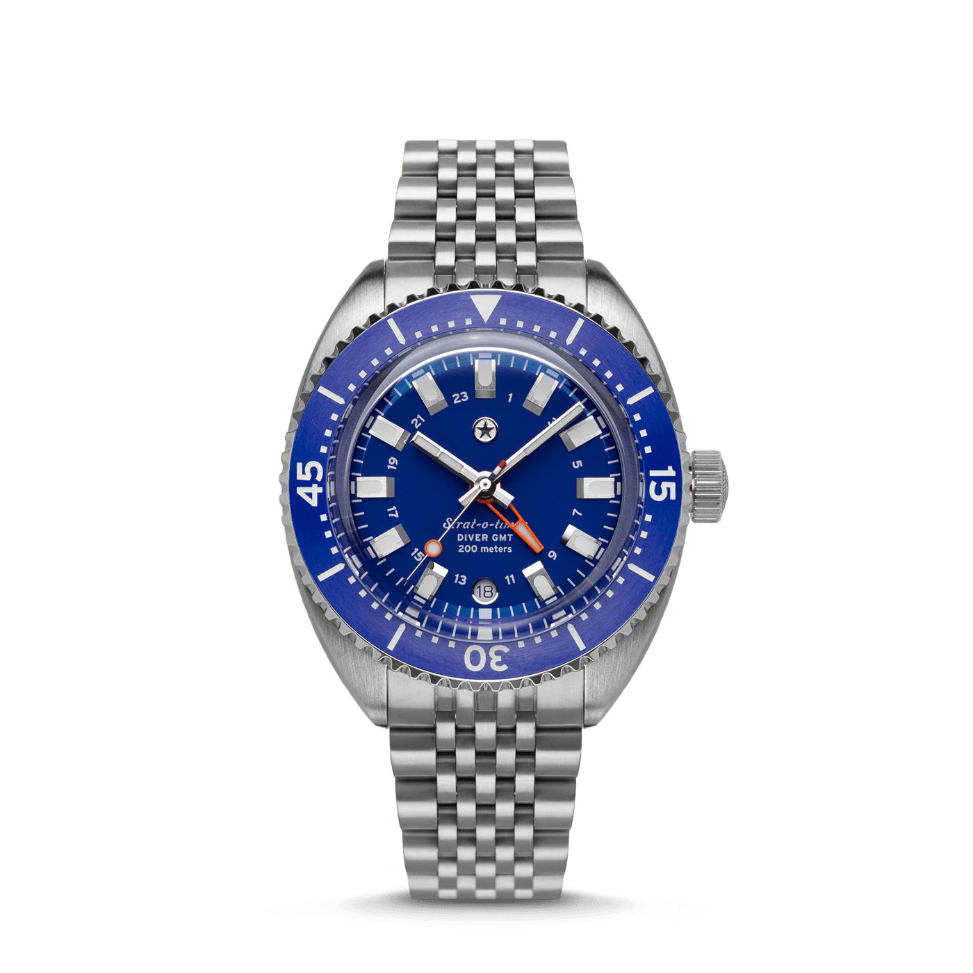 Jack Mason Strat-o-timer Titanium Diver GMT: Cobalt