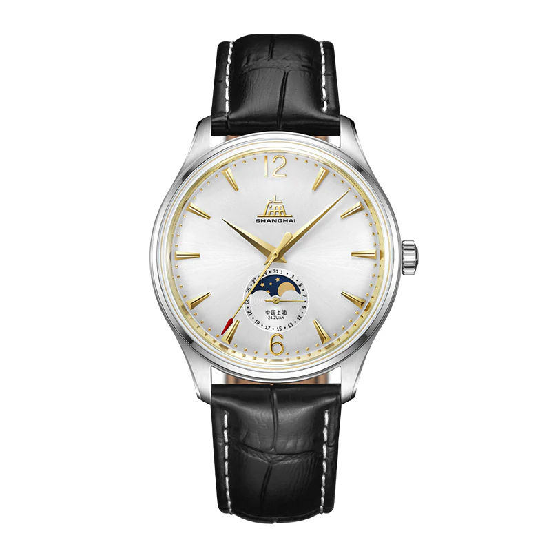Shanghai Watch Shanghai 50s 39mm Watch - Moonphase Golden (Special Edition)