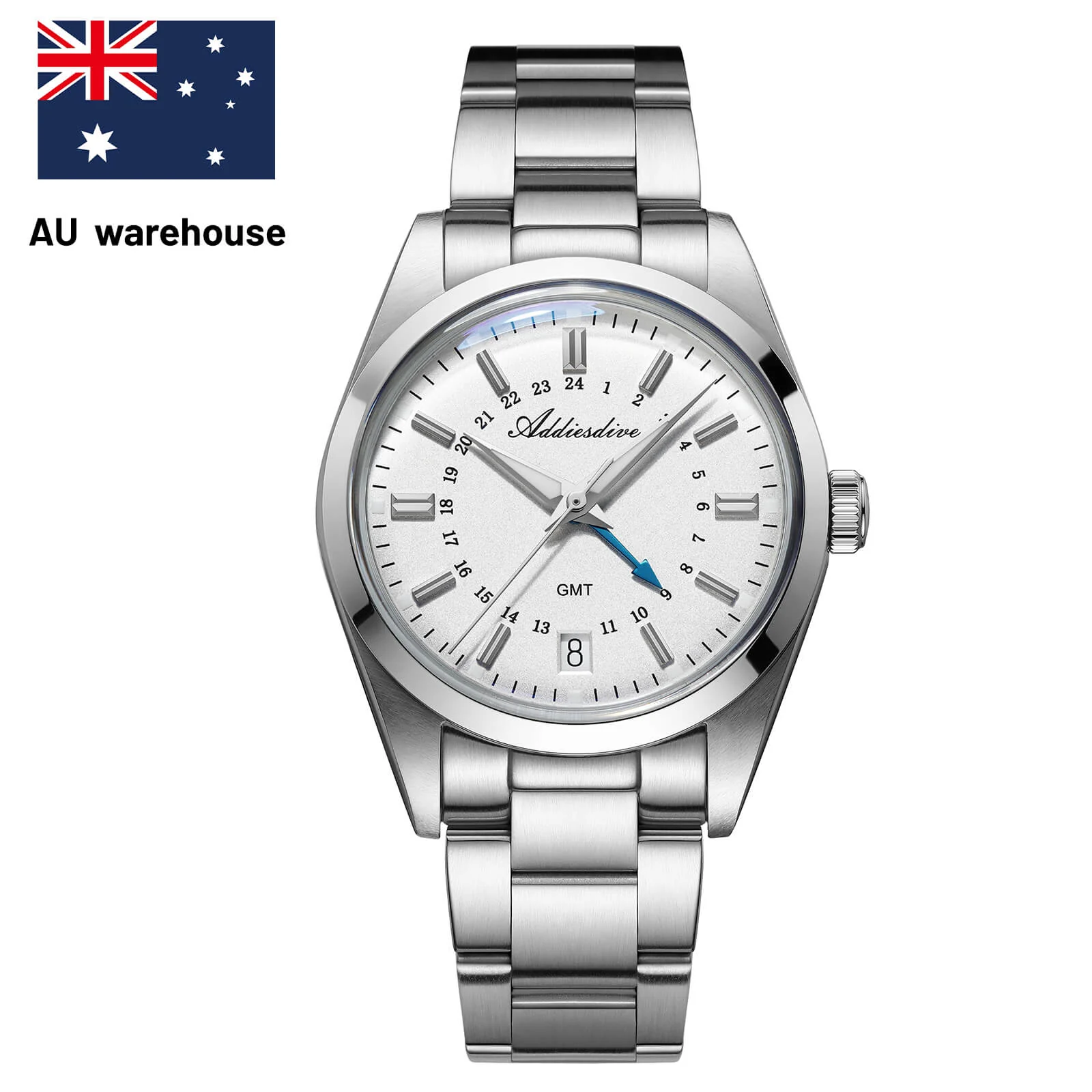 Addiesdive AU Warehouse -ADDIESDIVE Elegance Collection GMT Quartz Watch AD2065