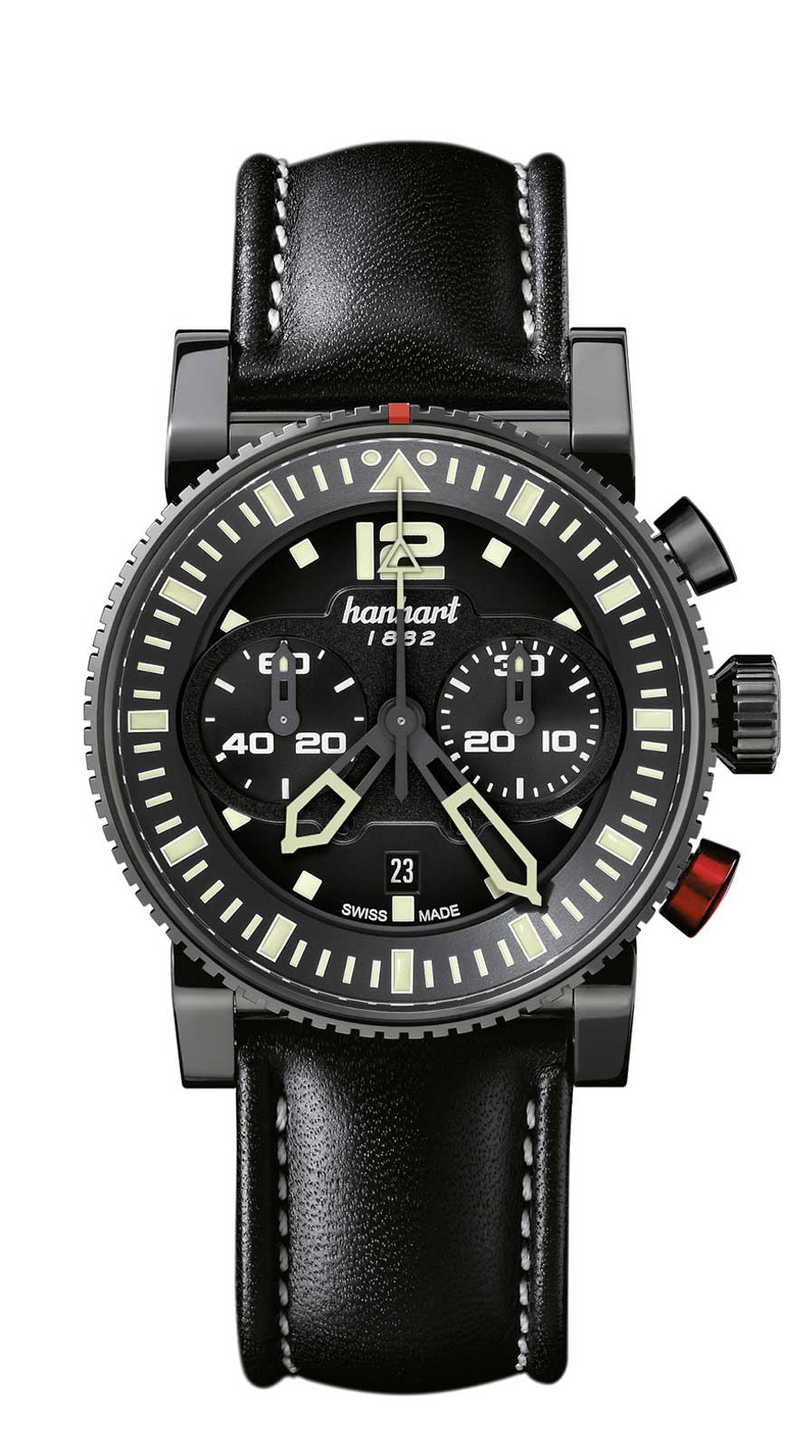 Hanhart PRIMUS Pilot Dark, 44 mm
