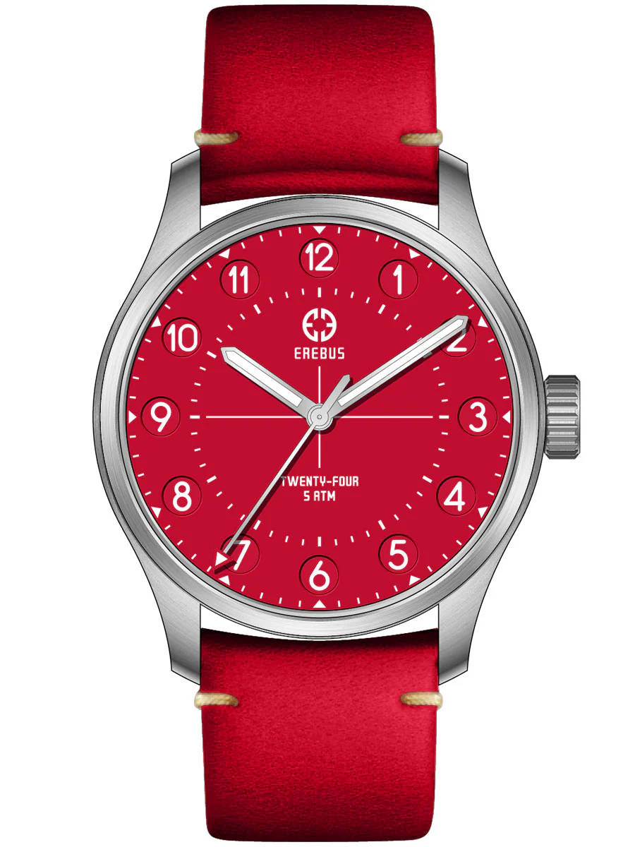 Erebus Watches Twenty-Four 38 Red