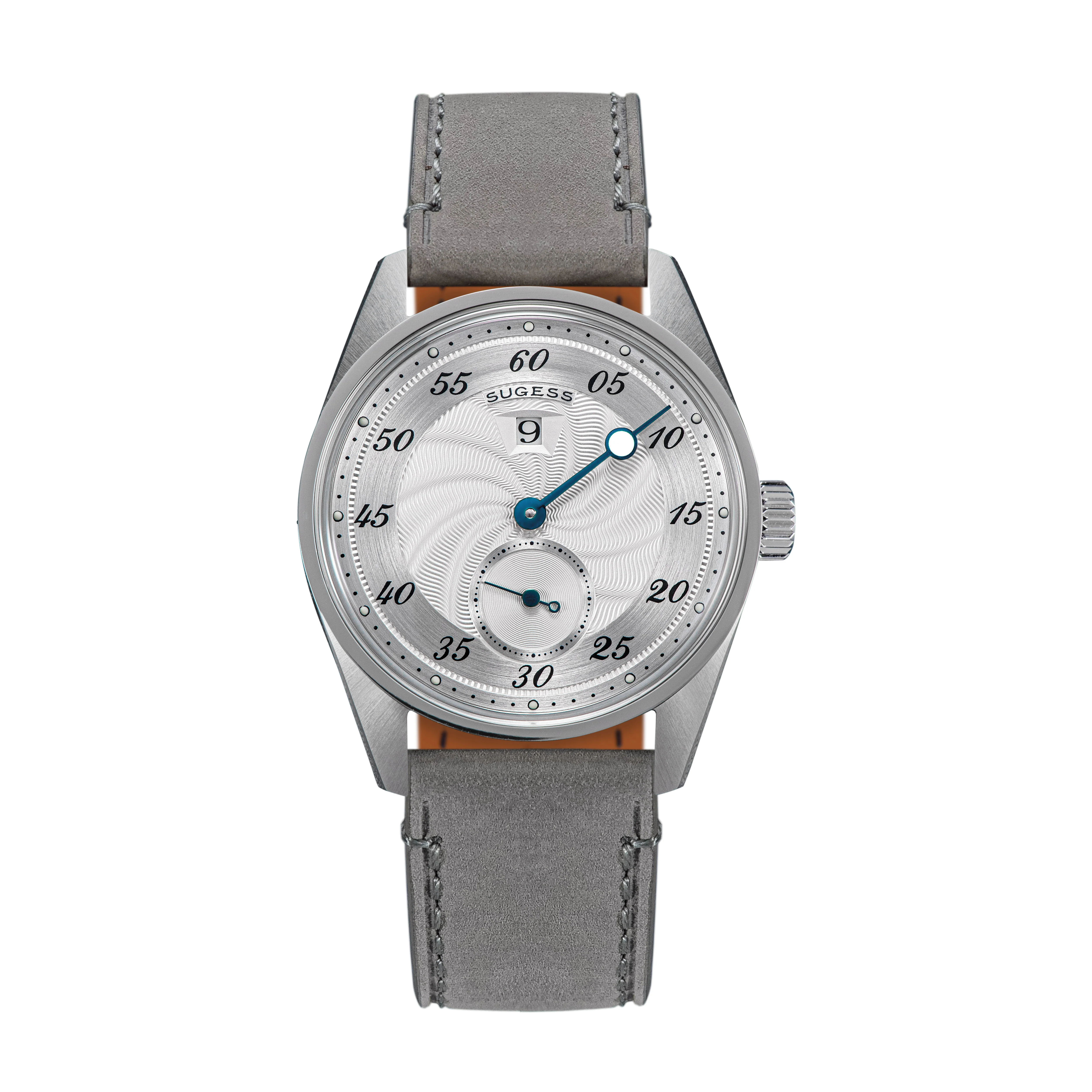 Sugess Automatic S451-1 Silver Dial Jumping Hour One Pointer Stainless Steel