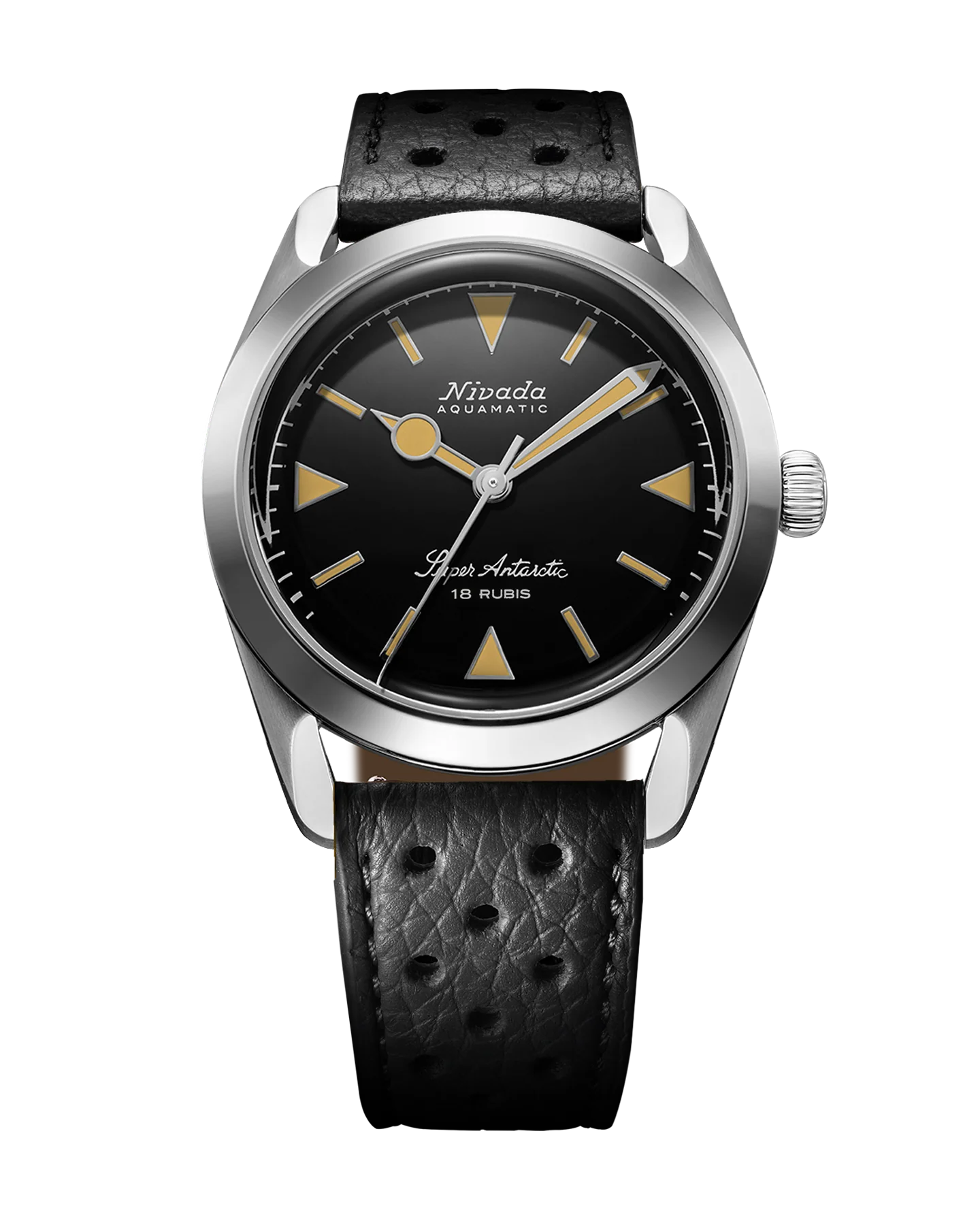 Nivada Grenchen SUPER ANTARCTIC BLACK BEIGE LUMINOVA - 35mm