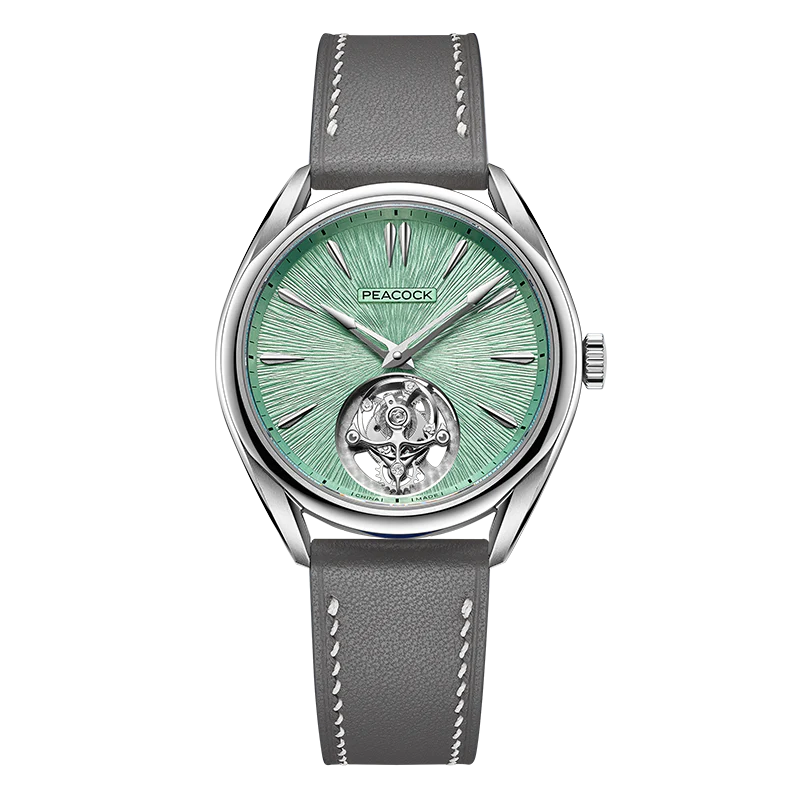 Peacock Peacock Divine Craft Hand-Made Micro-Engraved Ultra-Thin Tourbillon Watch [Limited Edition]