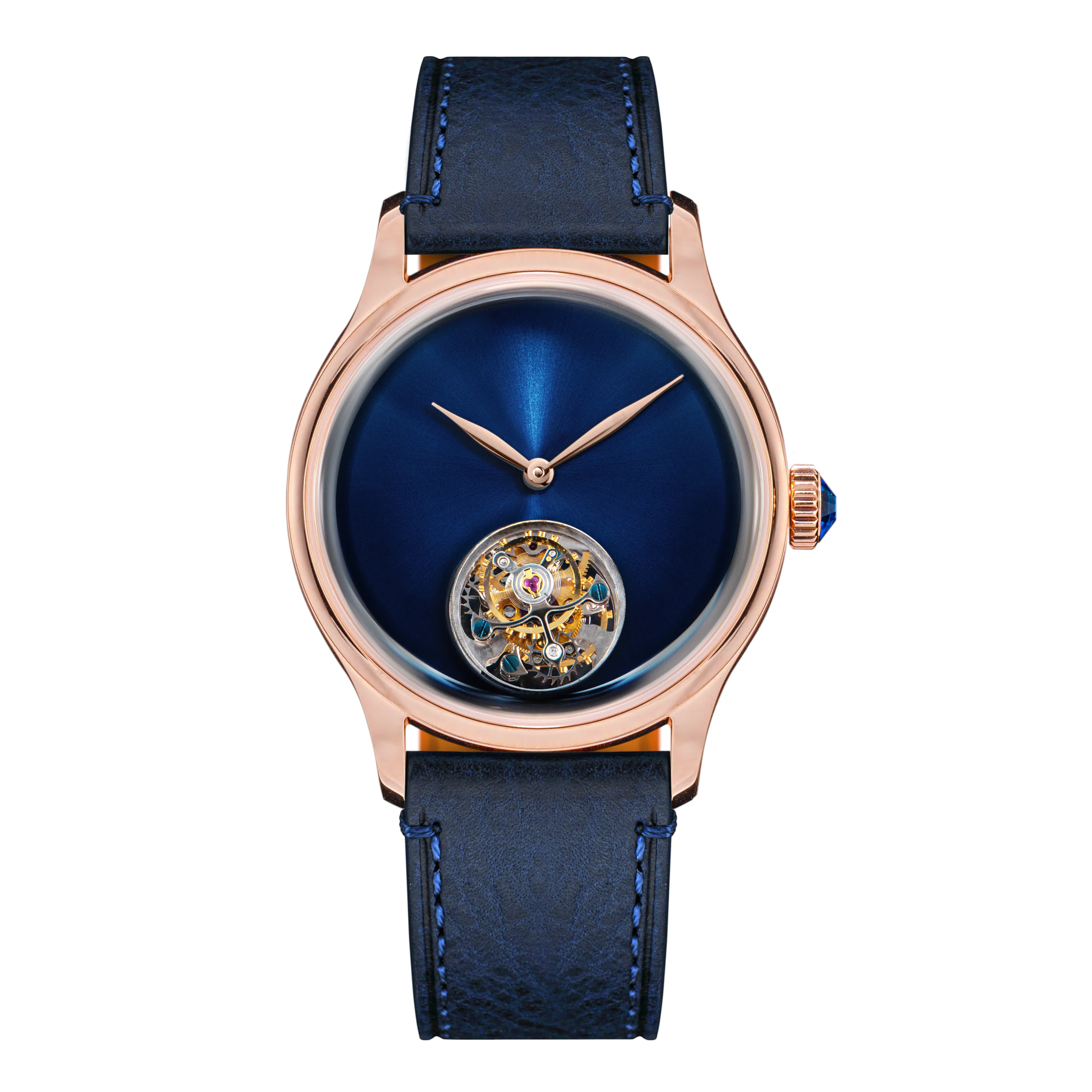 Sugess Tourbillon Master S454 Rose Gold Blue Dial