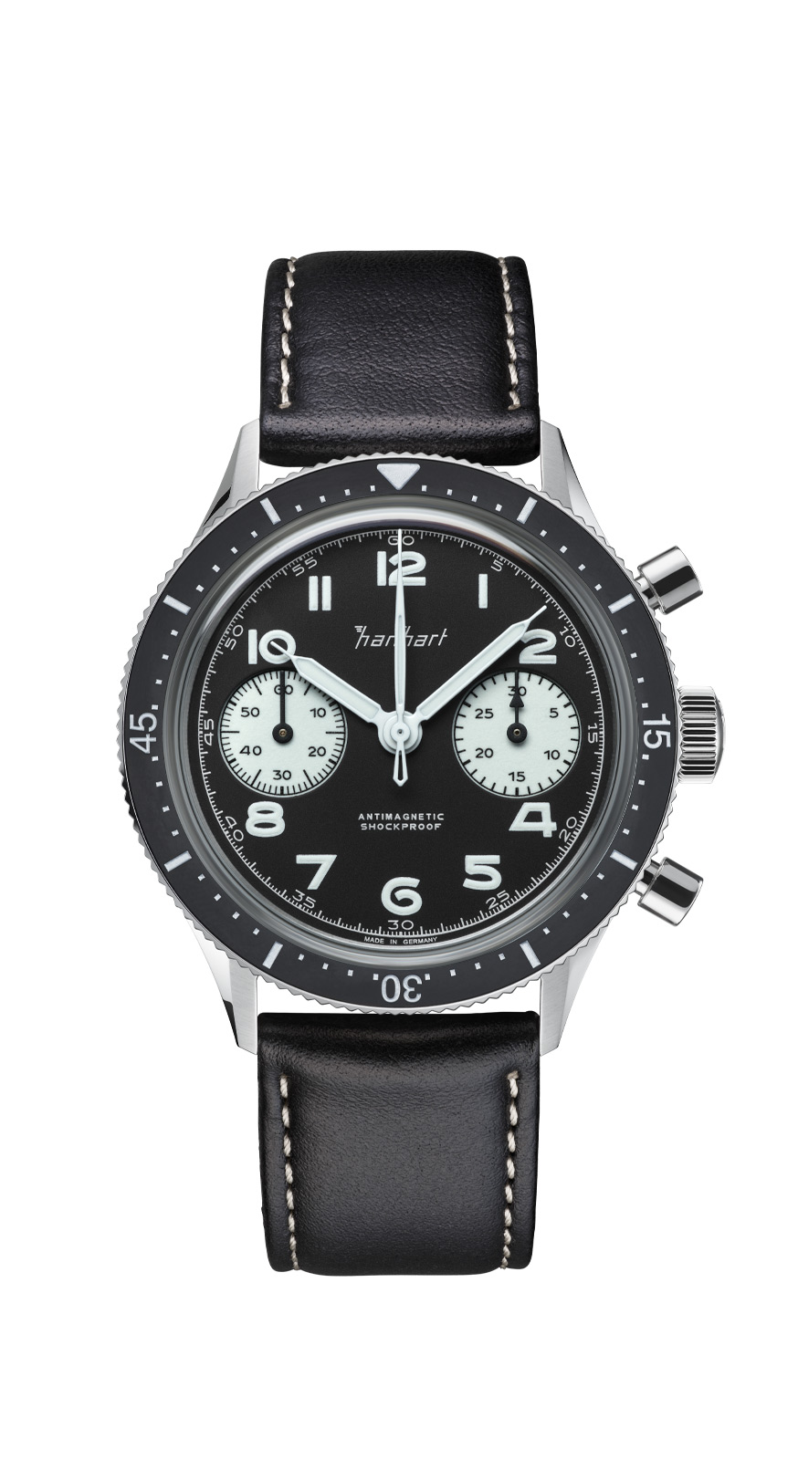 Hanhart 415 ES Reverse Panda, 39 mm