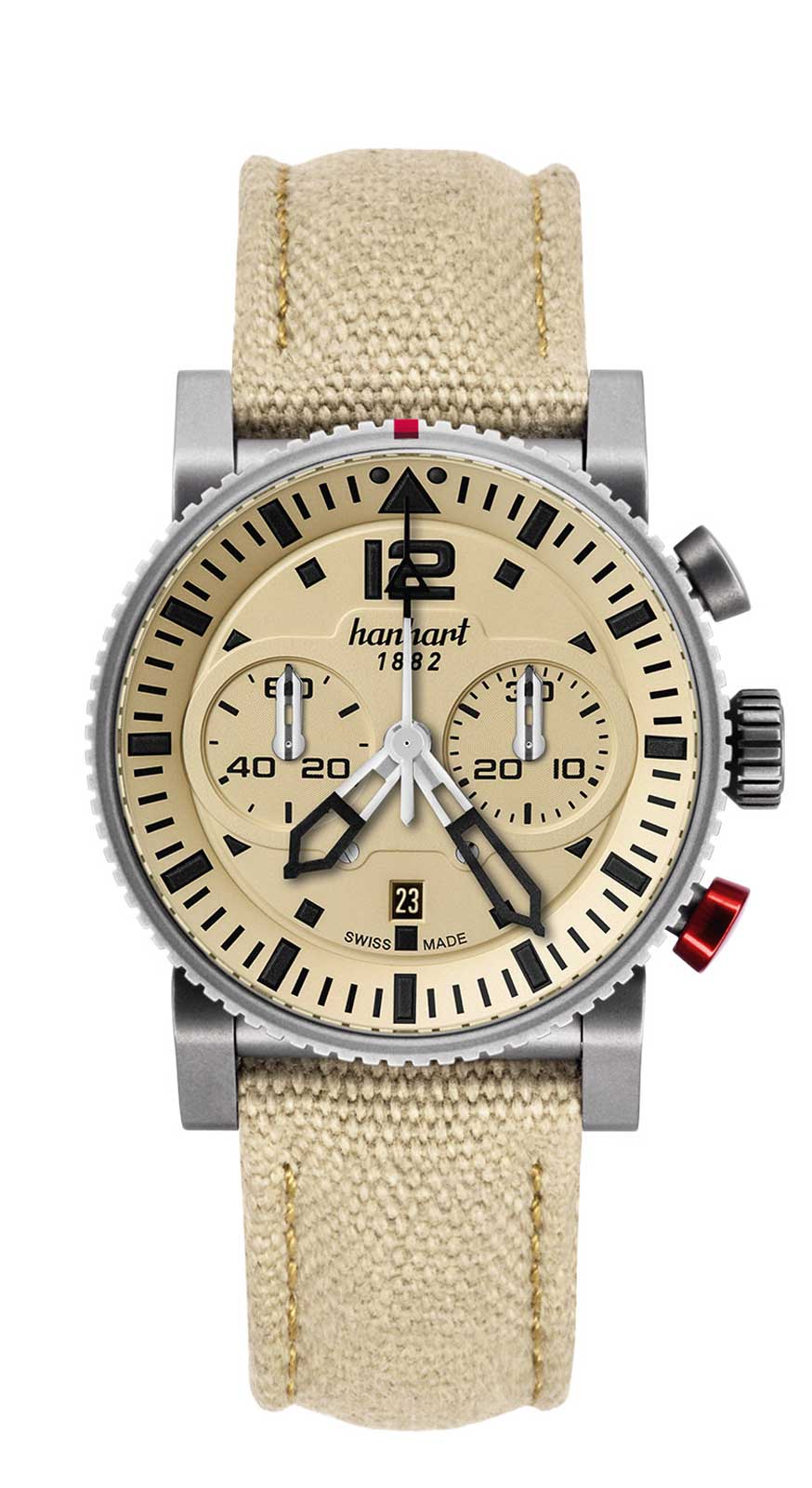 Hanhart PRIMUS Desert Pilot, 44 mm