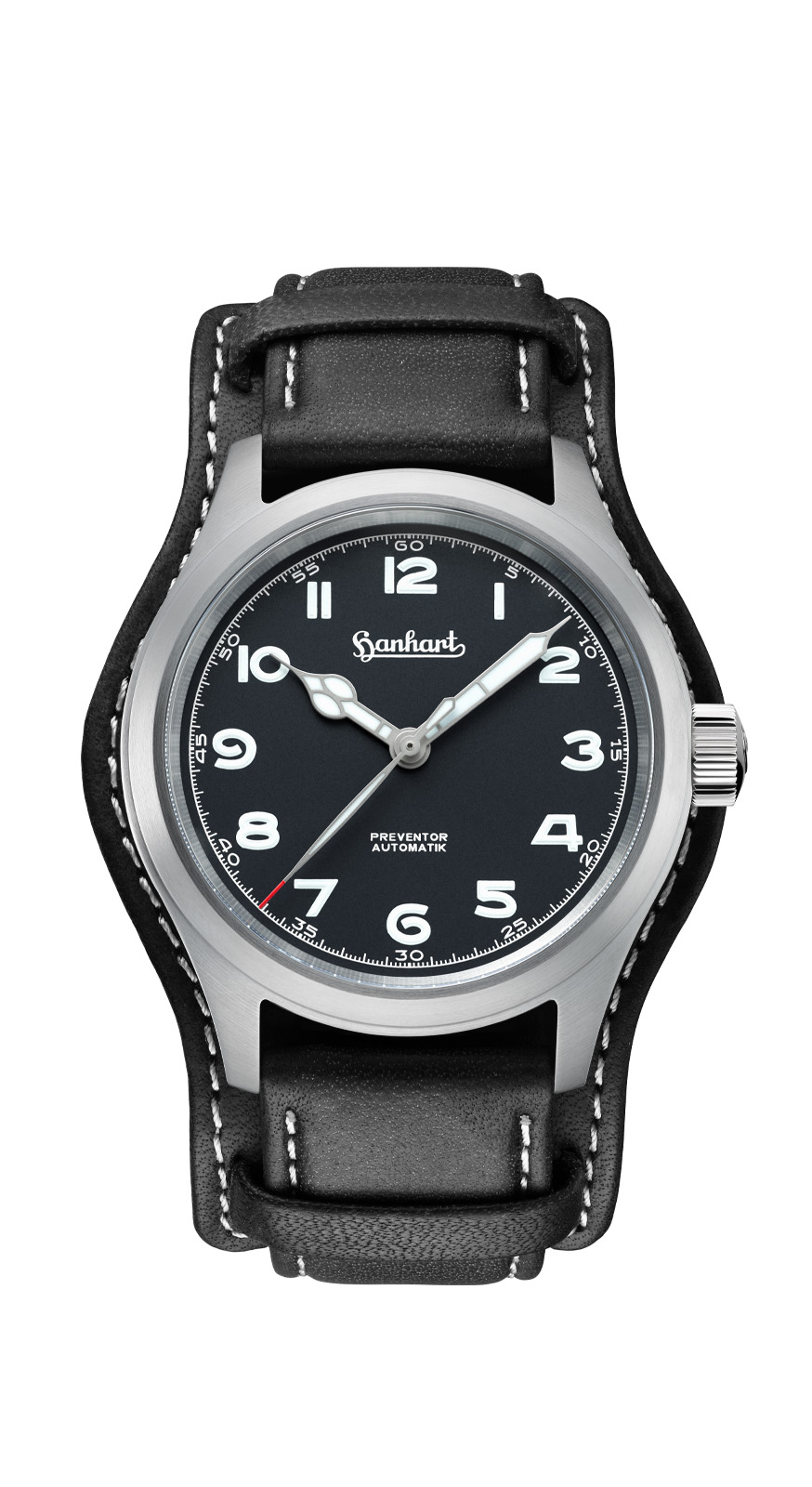Hanhart PIONEER Preventor HD12™ schwarz, 39 mm
