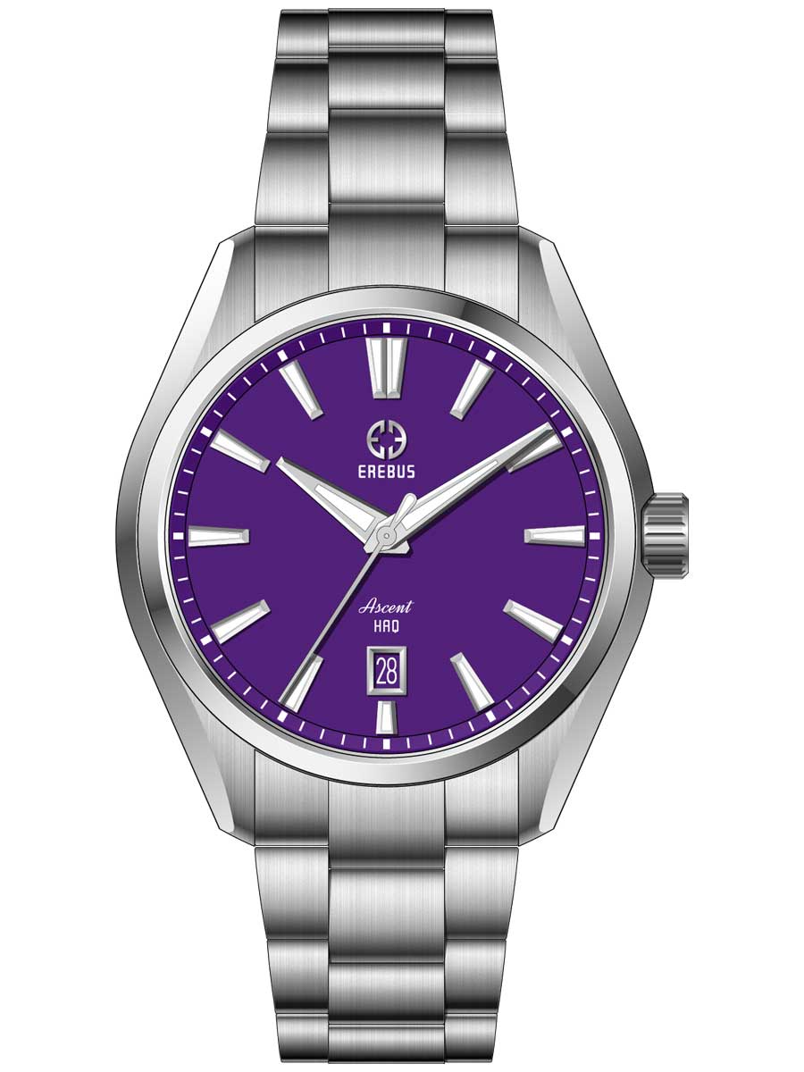 Erebus Watches ASCENT HAQ 41 Purple Enamel