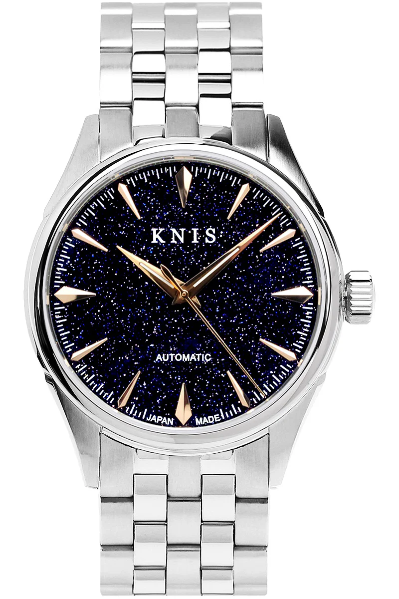 KNIS KNIS Automatic Aventurine Dial Made in Japan Silver Rose Gold KN001-AVRG