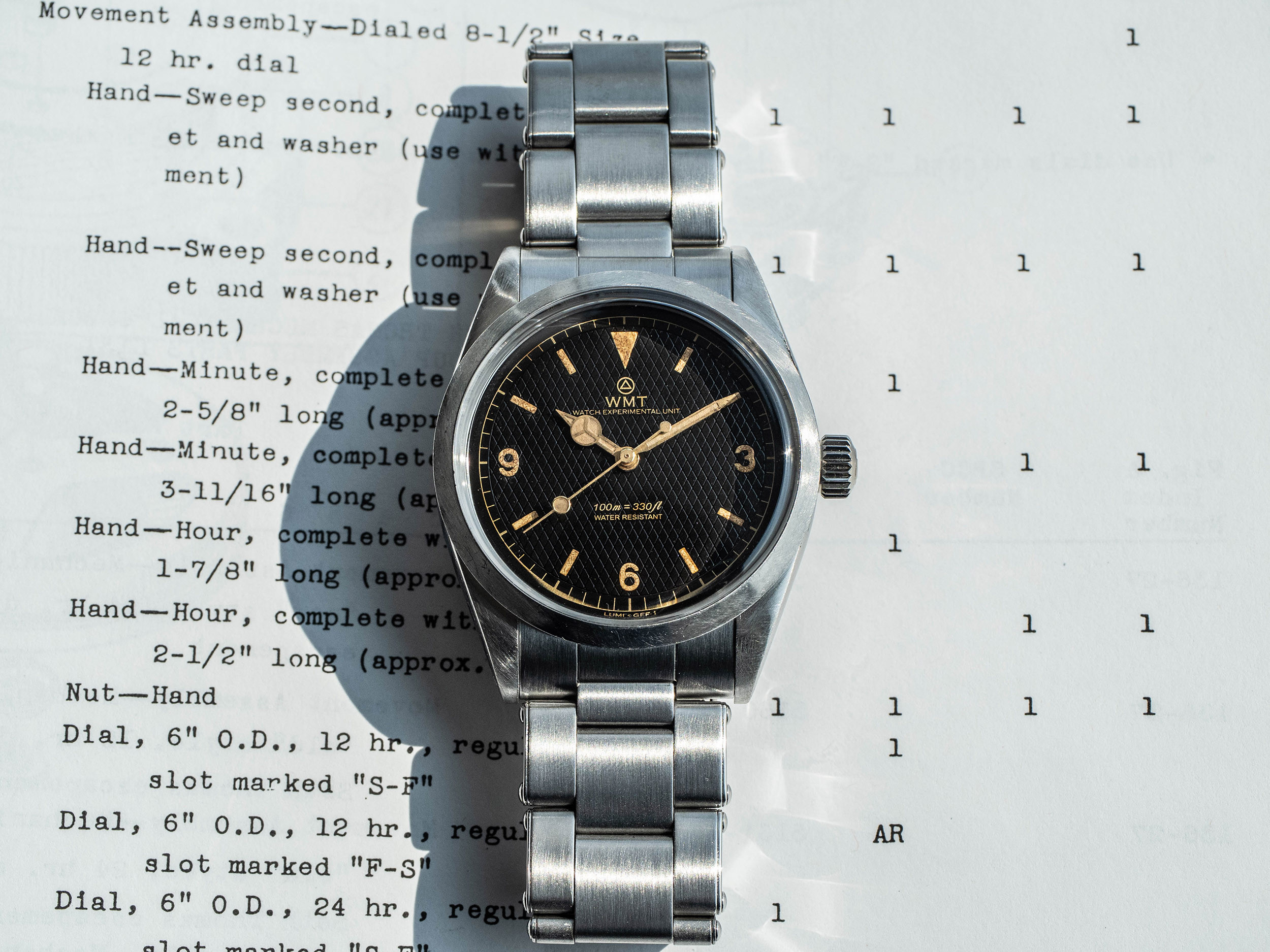 WMT Watches Barracuda – Honeycomb / Aged / Limited Edition 50 Pc